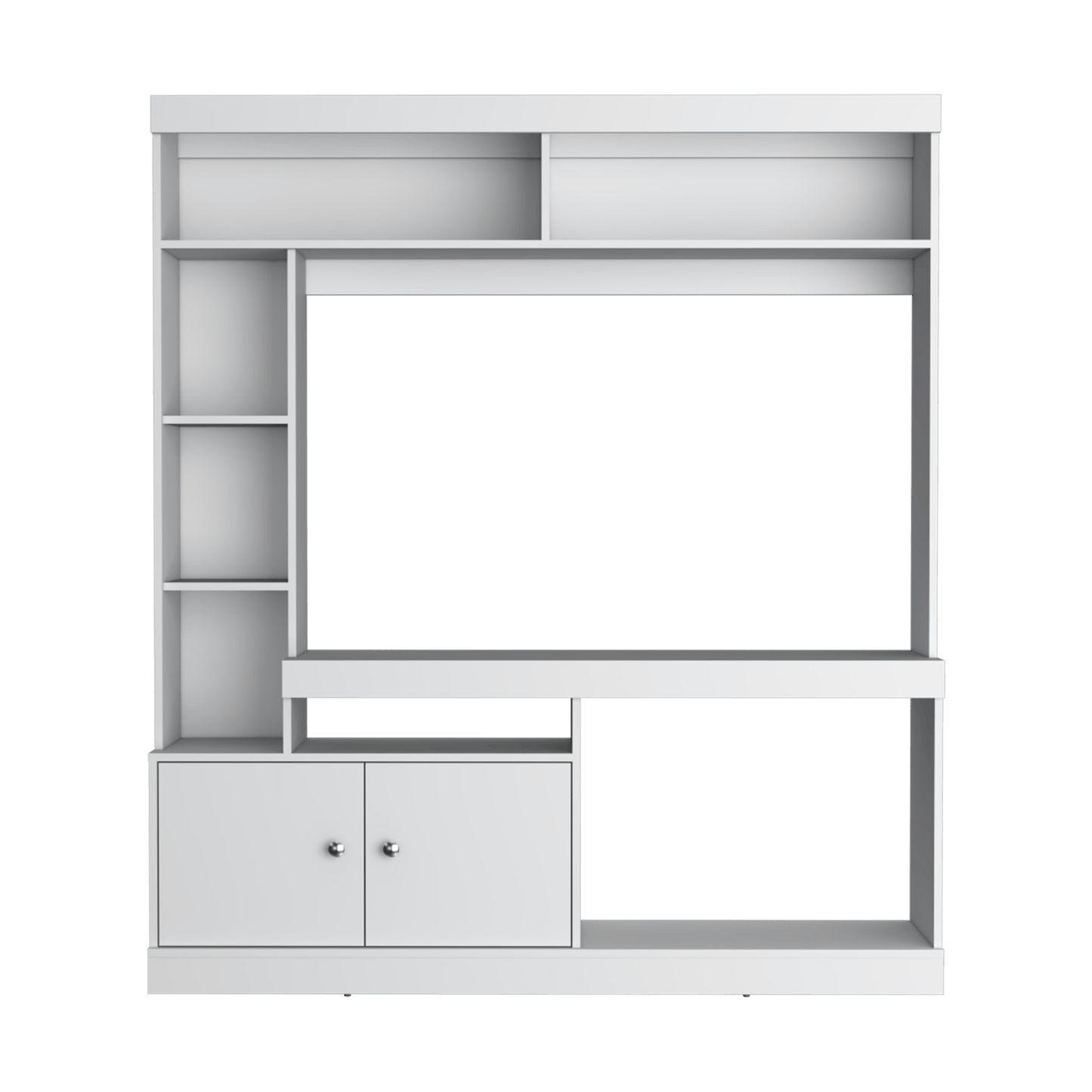 Centro De Entretenimiento Dante Tv 55'' 180X180X30 Rta Blanco