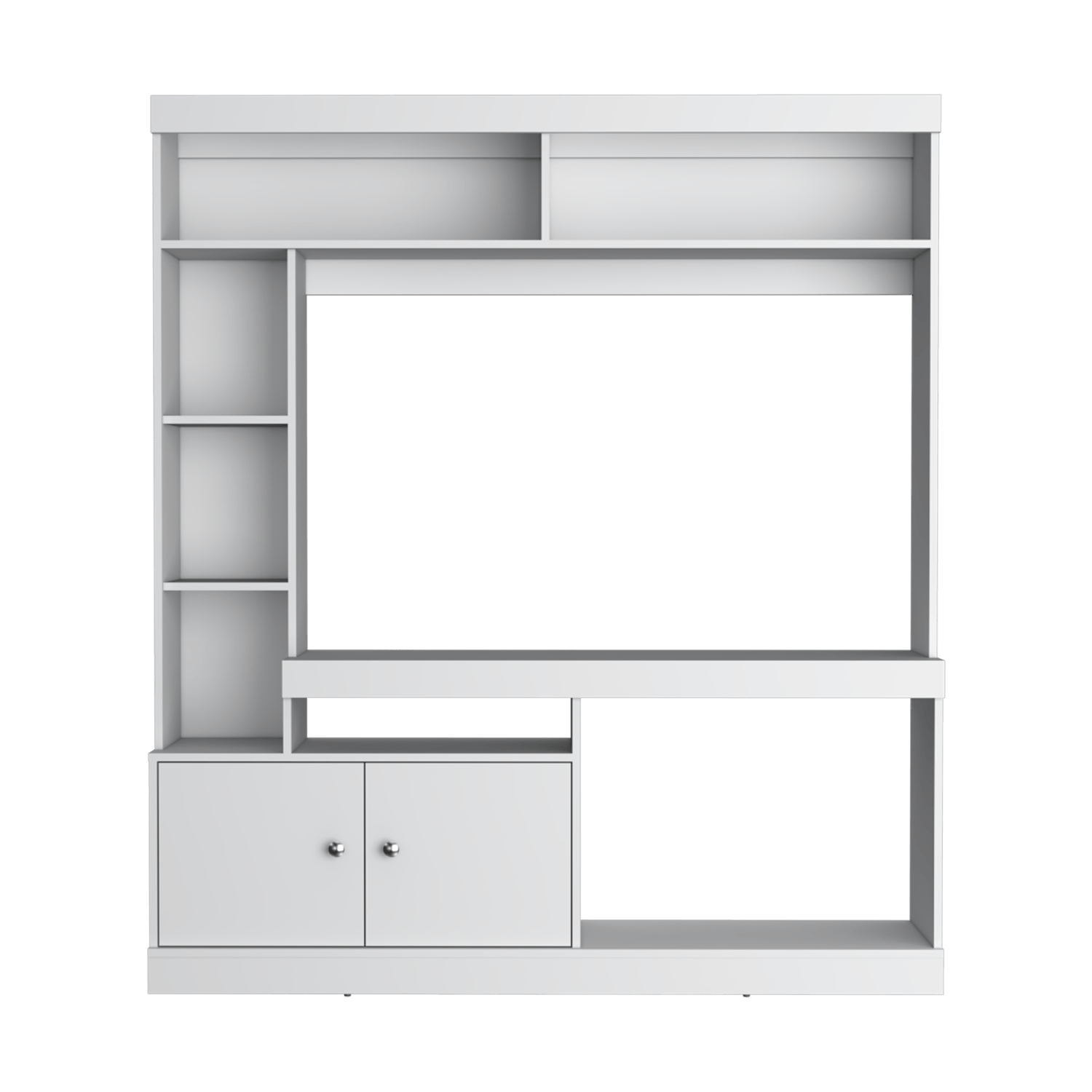 Centro De Entretenimiento Dante Tv 55'' 180X180X30 Rta Blanco