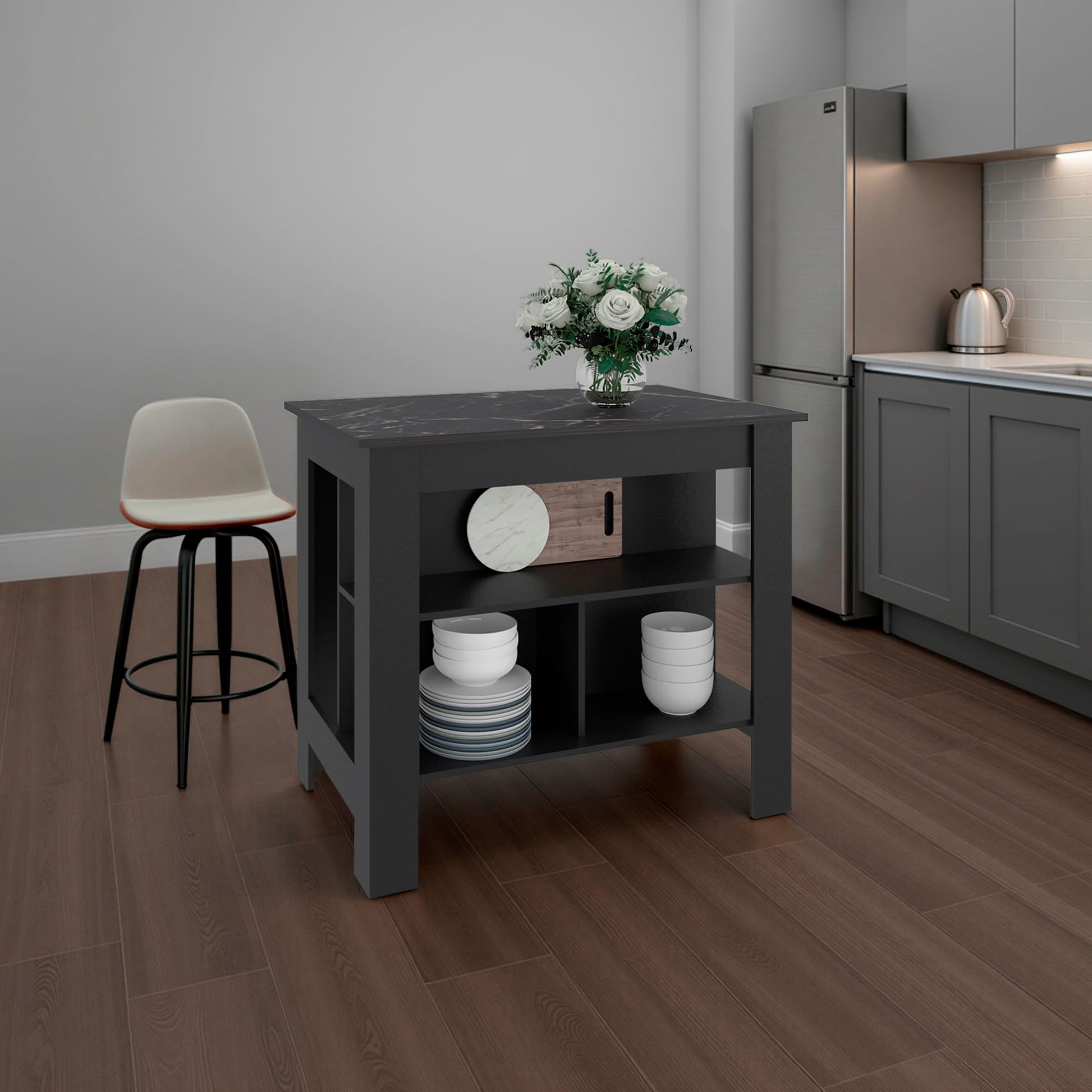 Isla De Cocina Cala 90X103X70 Rta Wengue Mamba