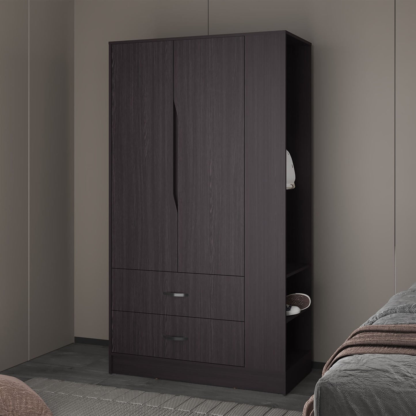 Armario Dakota 180X100X48 Rta Wengue Zf