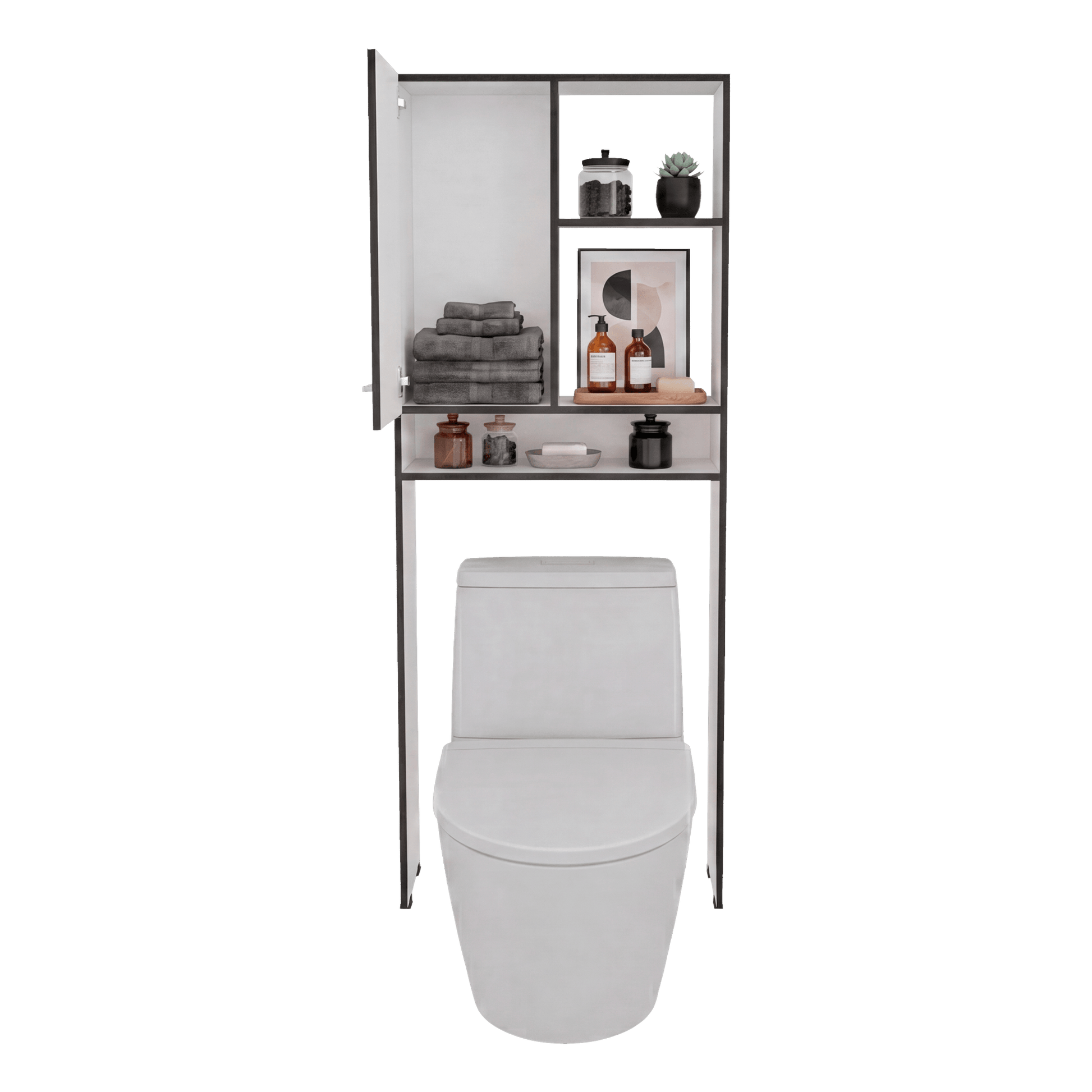 Optimizador De Baño Bath 160X63X26 Rta Wengue Blanco Zf