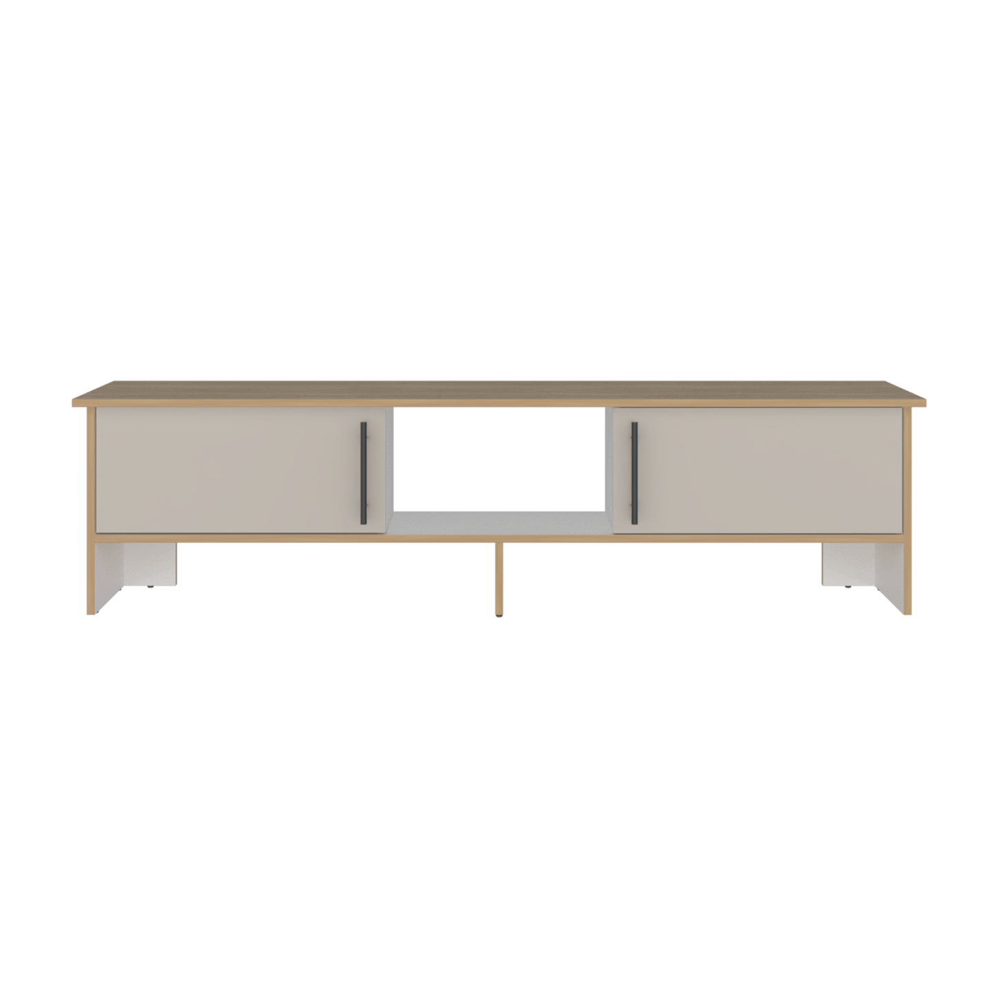Rack Tv Dago 41X160X35 Rta Fresno Eu Capri Blanco