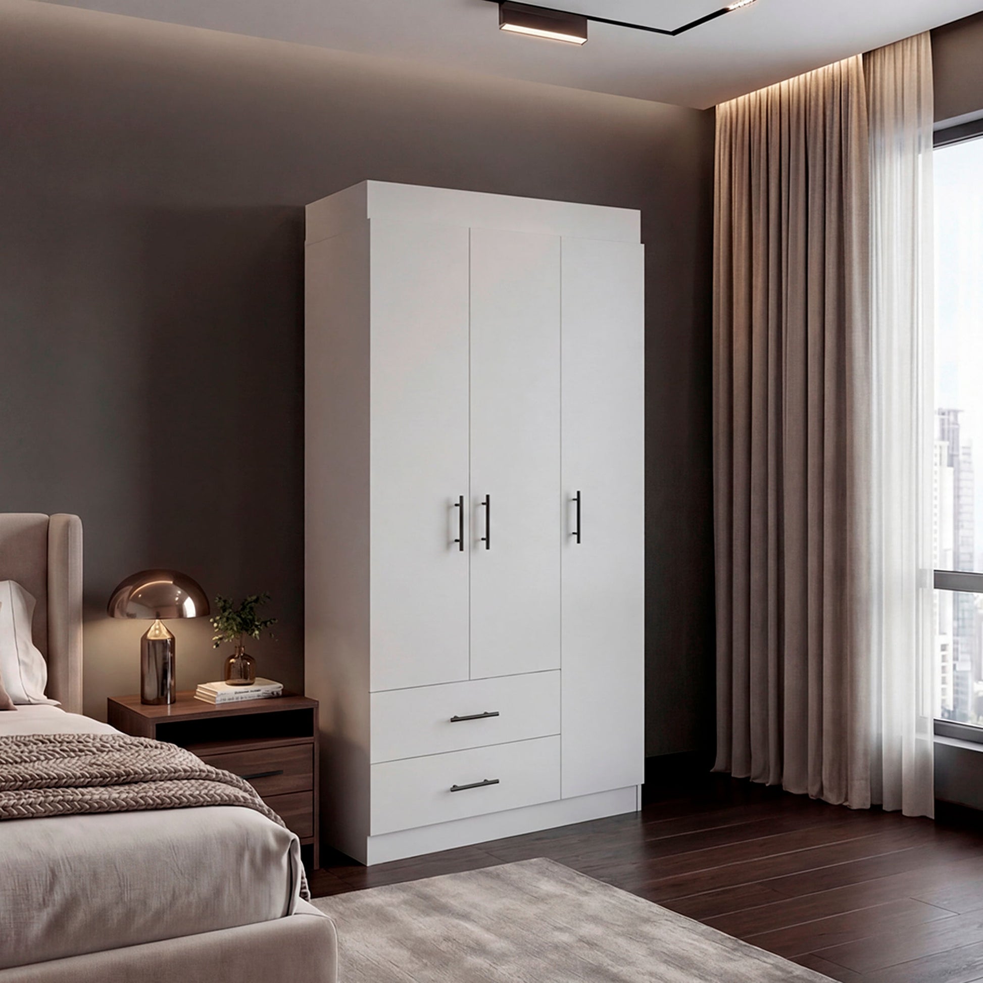 Closet Houston 180X90X46 Rta Blanco Mqz