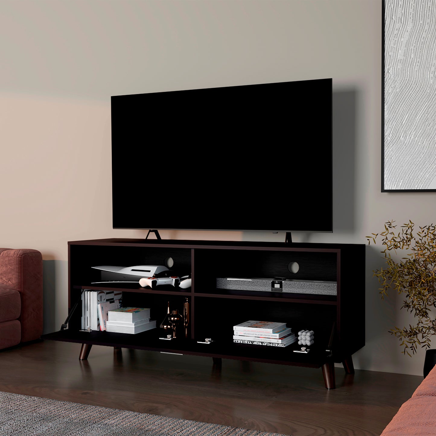 Rack Tv Patrick 59X139X40 Rta Wengue Zf