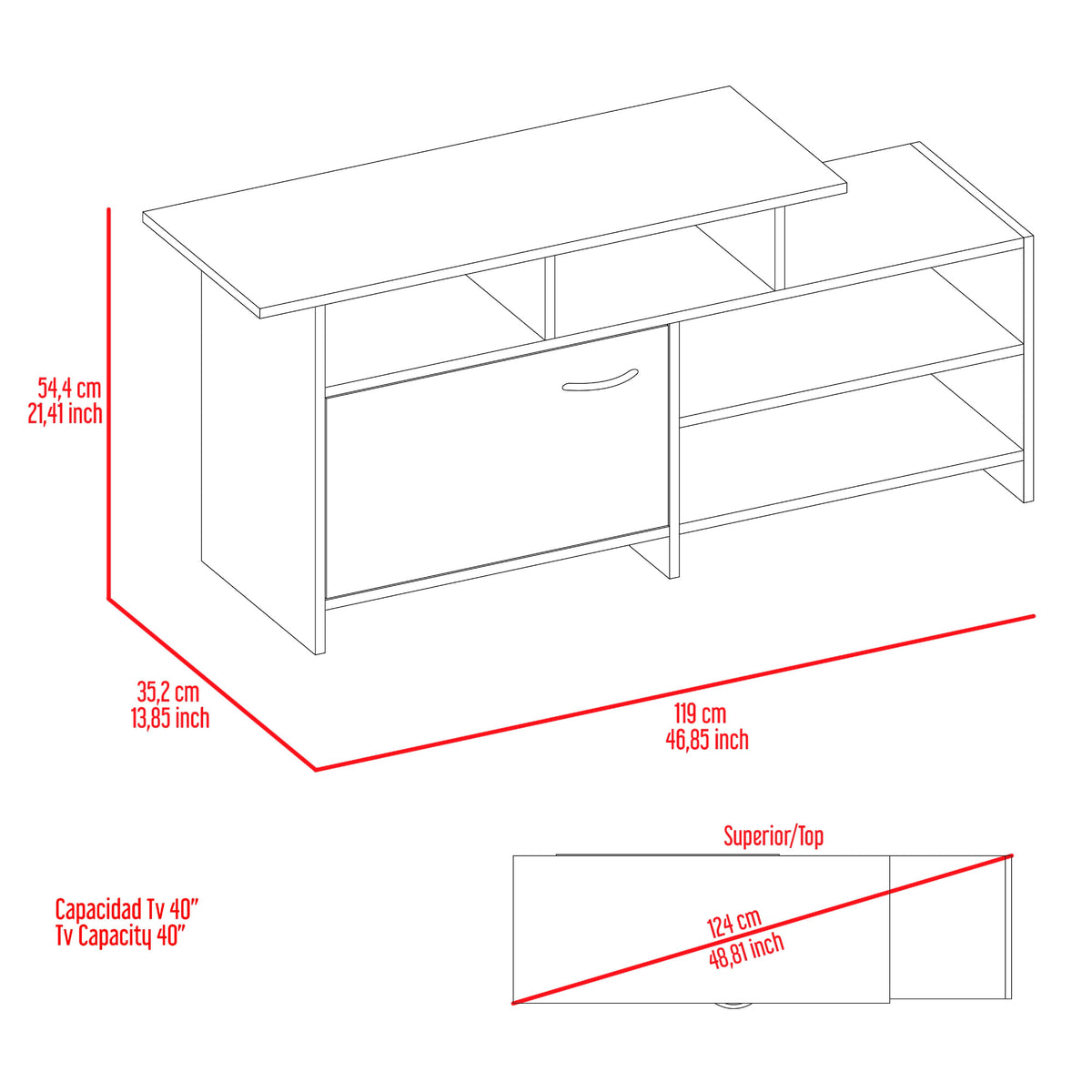 Combo Cama Di Color Rack N/A
