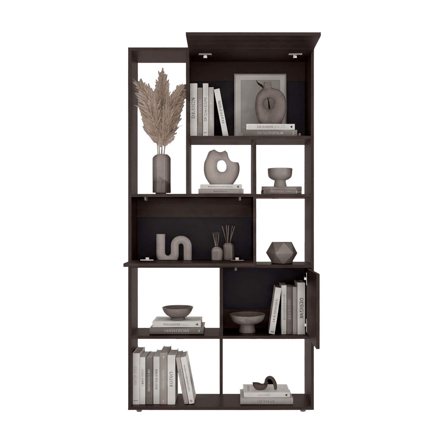 Biblioteca Anya 181X92X30 Rta Nogal Zf