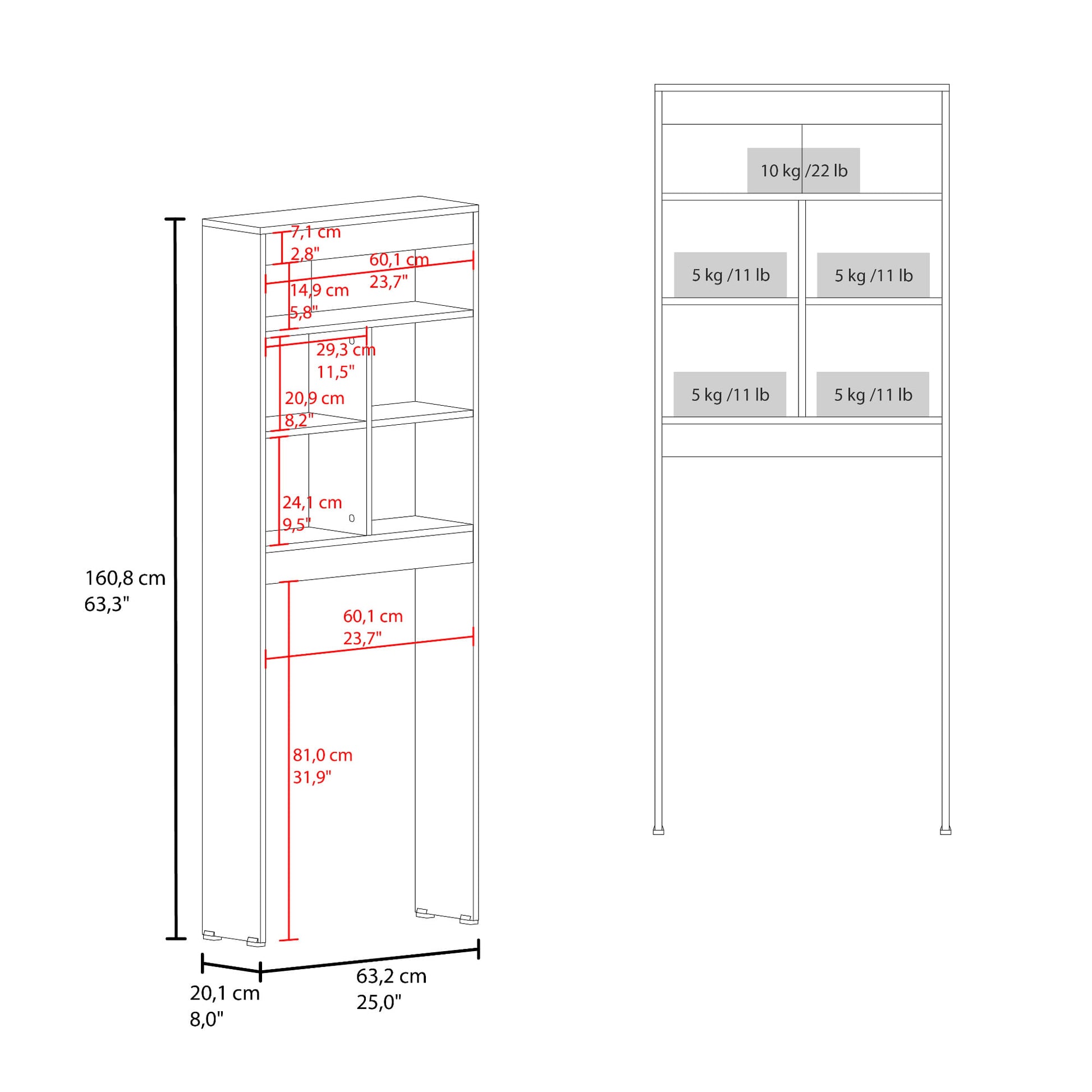 Ahorrador De Espacio Duo 160X63X20 Rta Cartagena