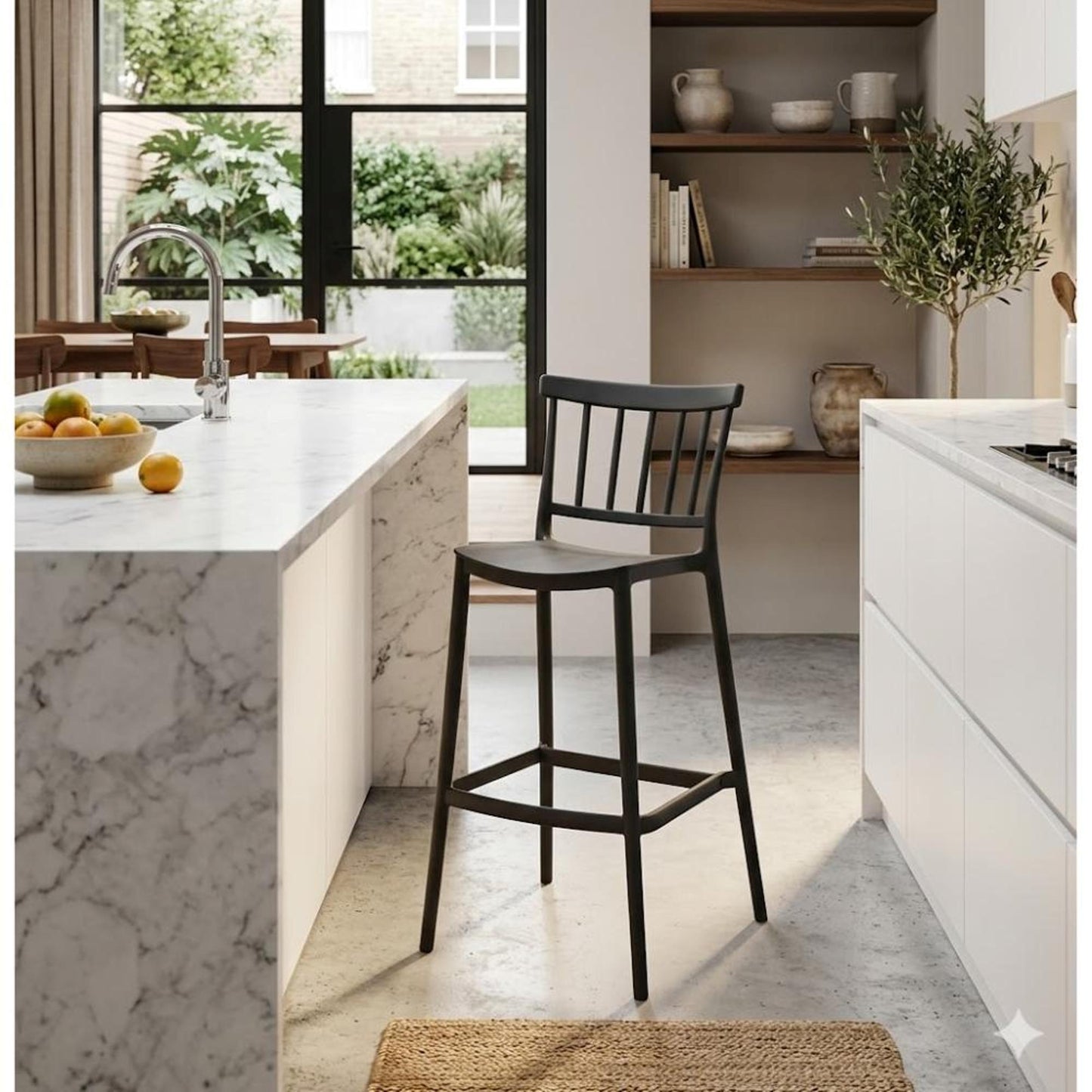 Silla Bar Oxford 104X37X48 Rta Negro