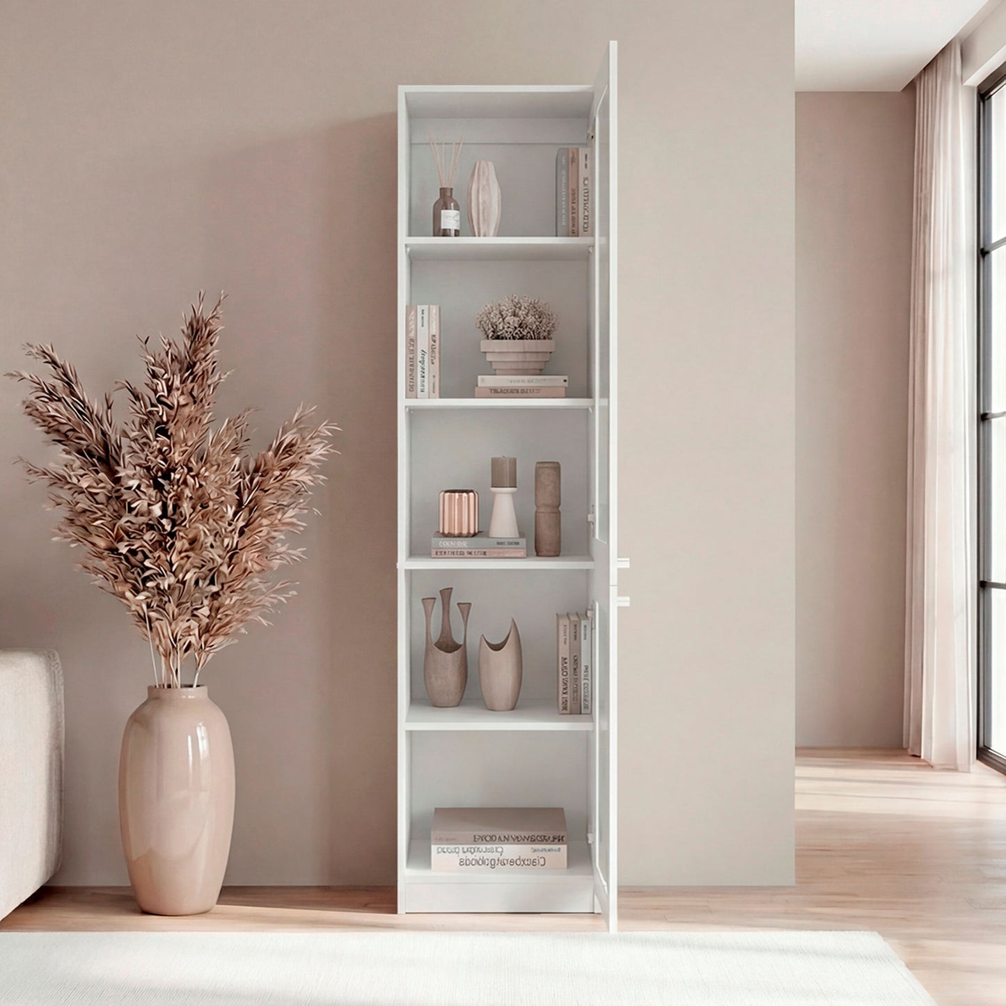 Estante Home E-M6 180X45X31 Rta Kronos Blanco Zf