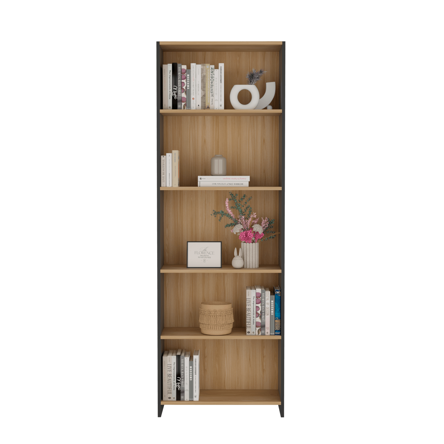 Biblioteca Lisa 180 180X63X26 Rta Fresno Wengue