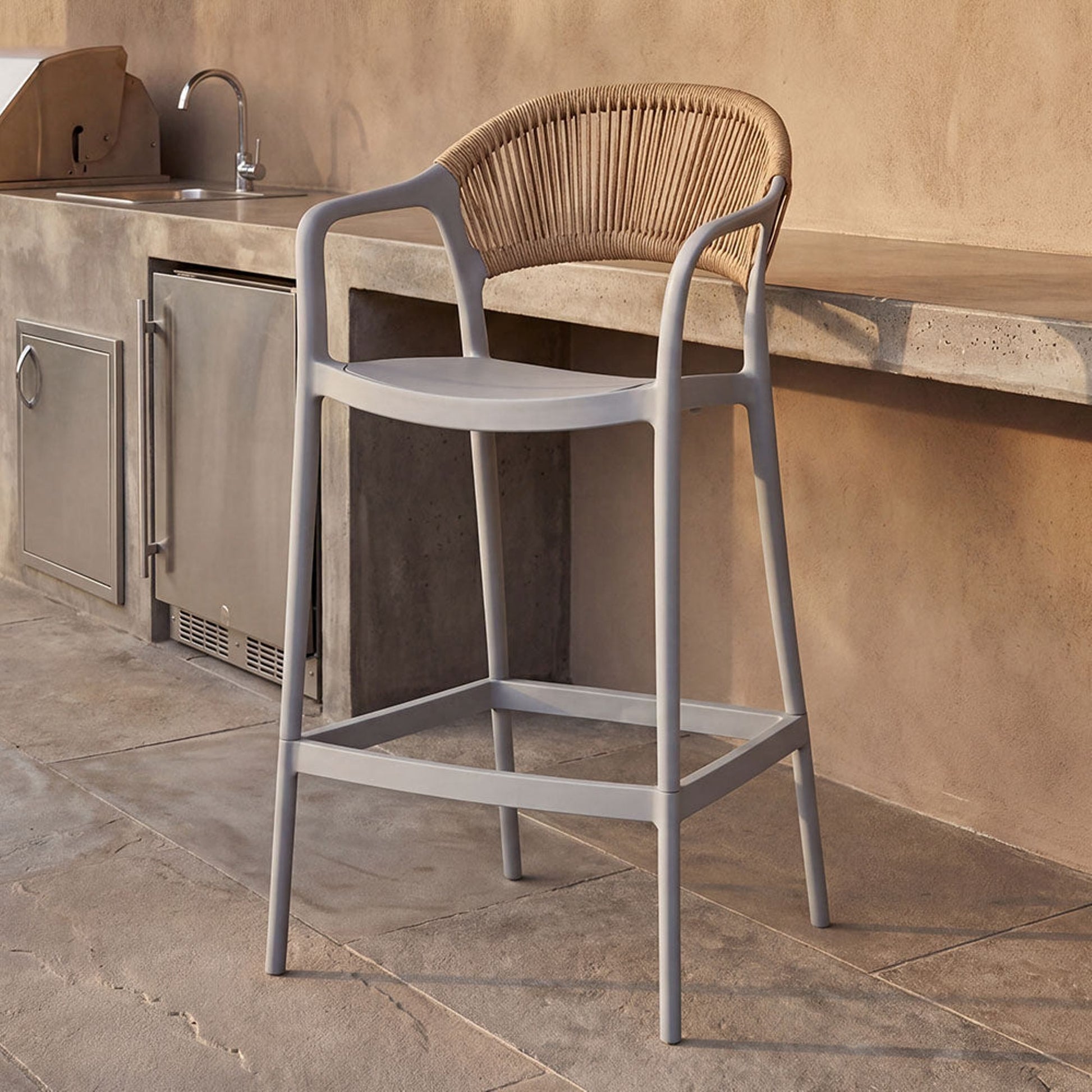Silla Bar Bali 109X56X56 Rta Gris