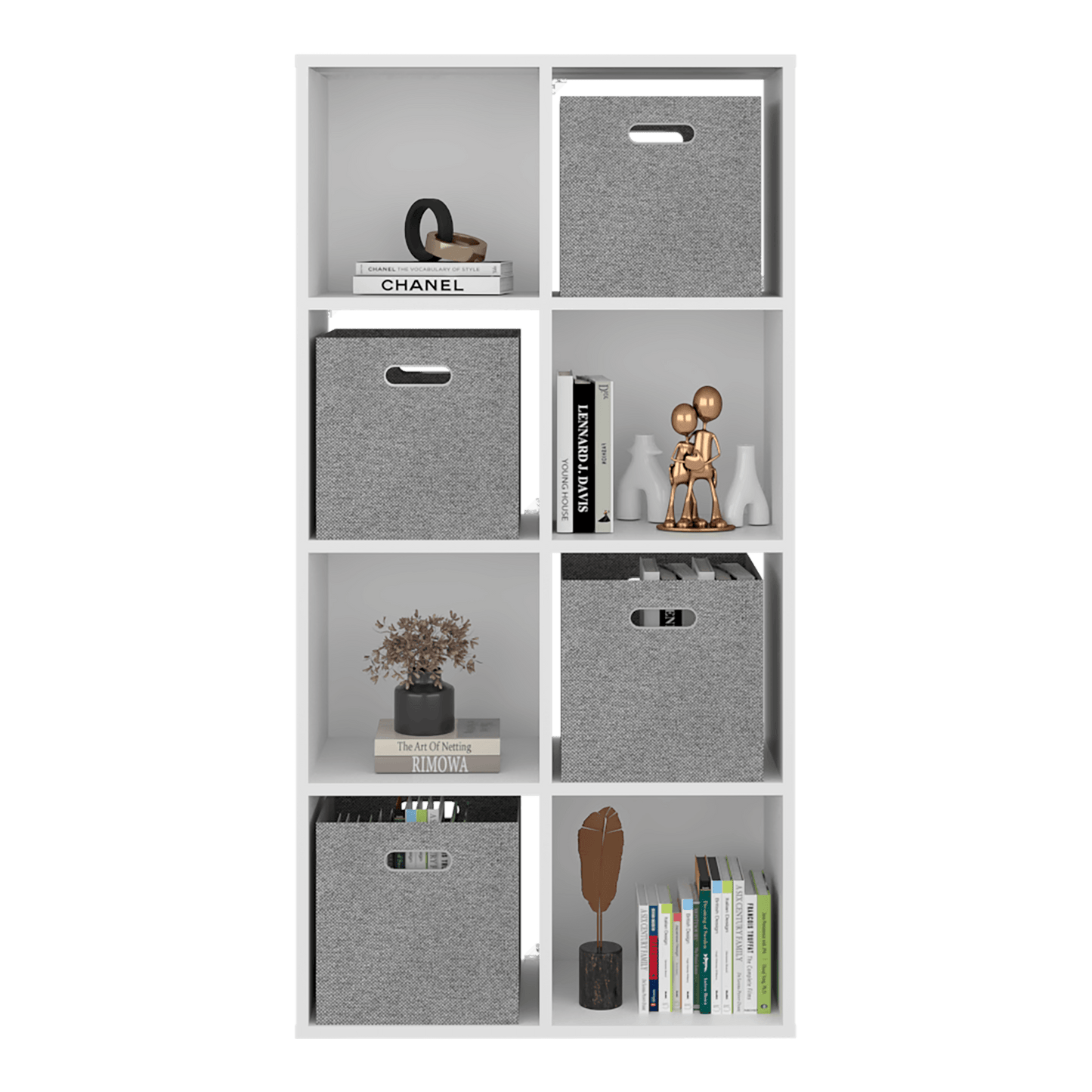 Biblioteca Cubica Lena 122X61X26 Rta Blanco