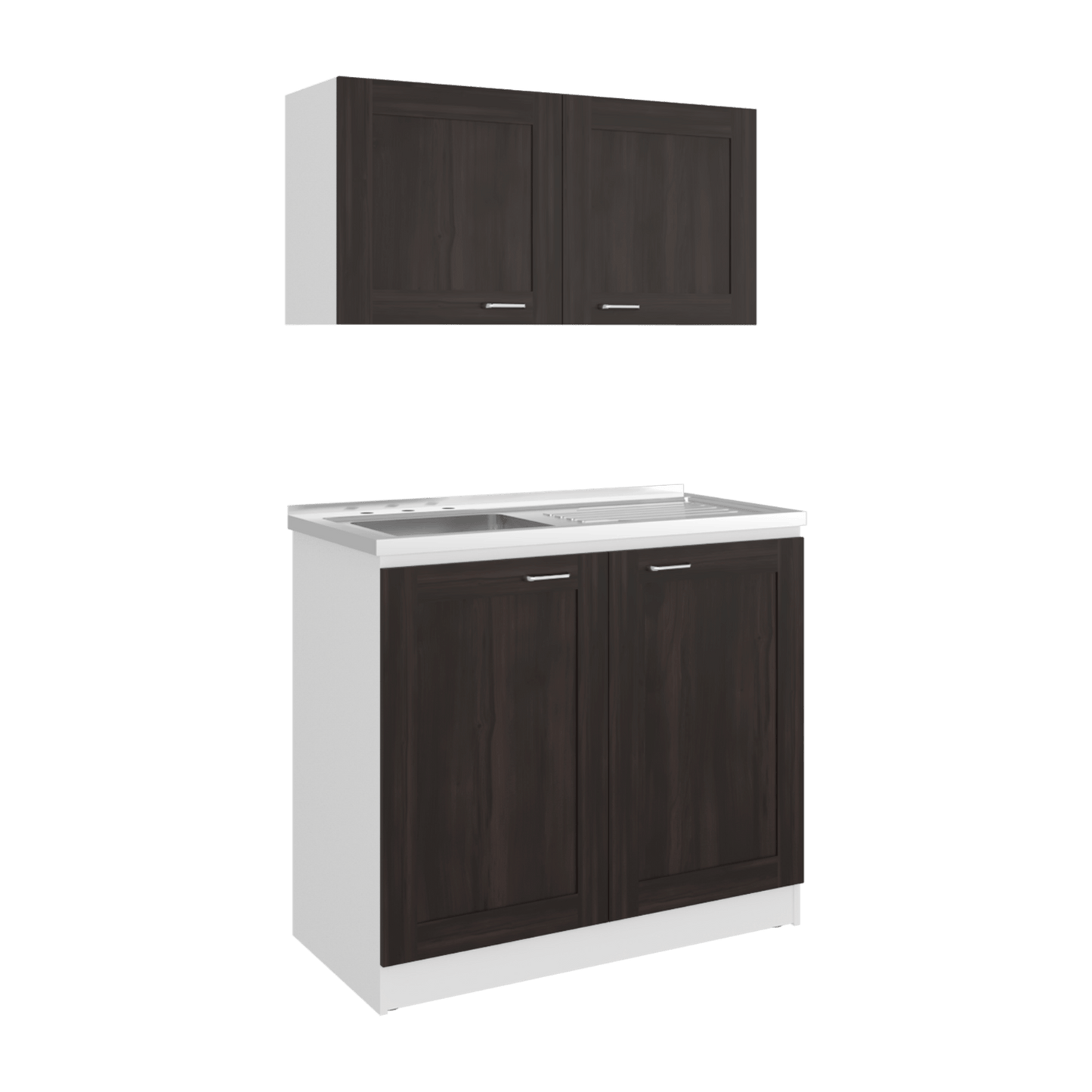 Cocina Zurich 49X100X32 Rta Blanco Nogal Zf