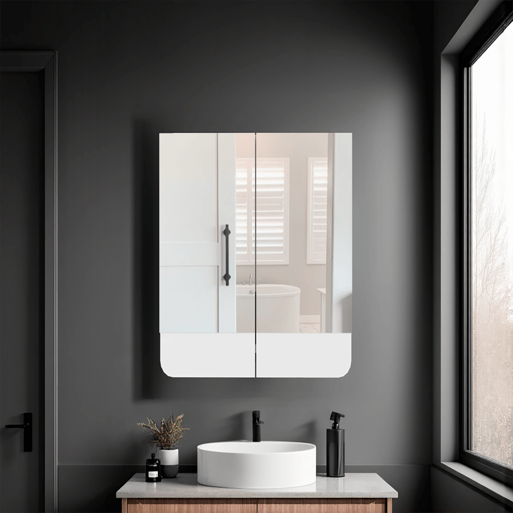 Botiquin Con Espejo Luv 43X45X14 Rta Blanco Zf