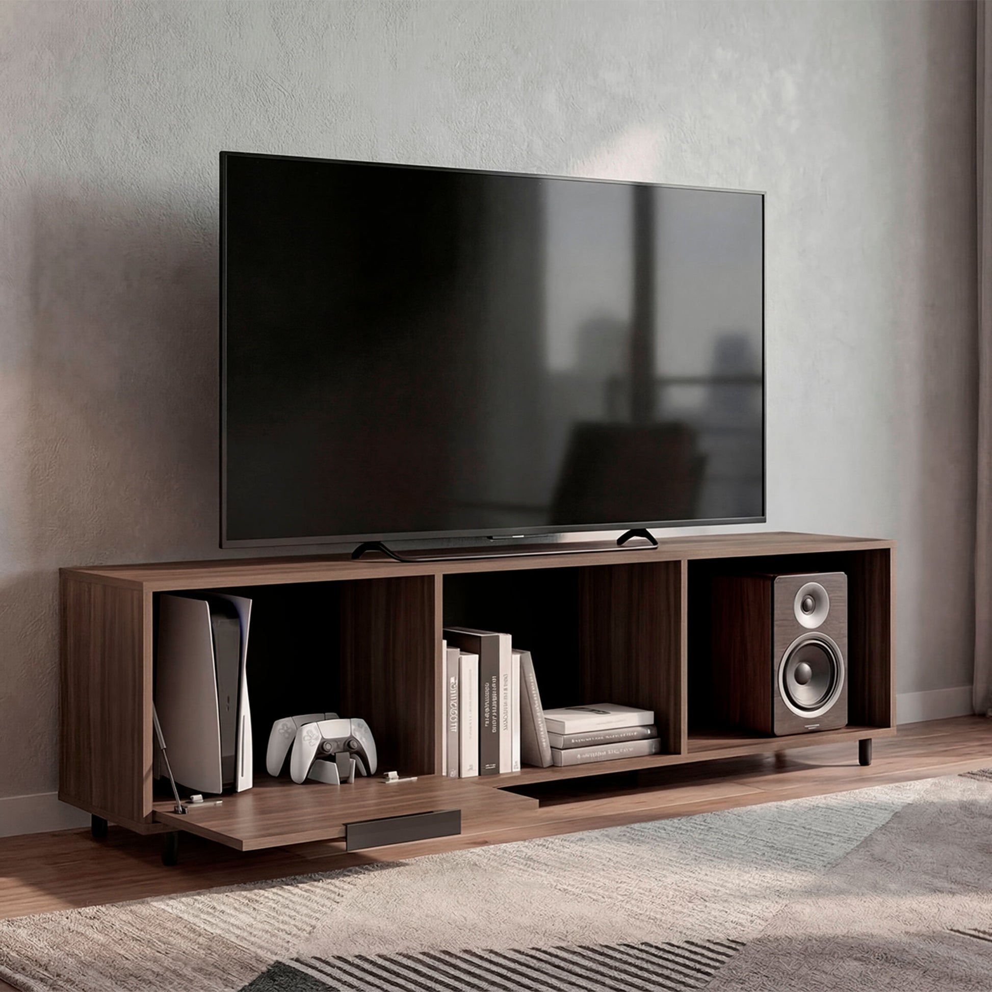 Rack De Tv 65" Dorne 41X162X35 Rta Avellana
