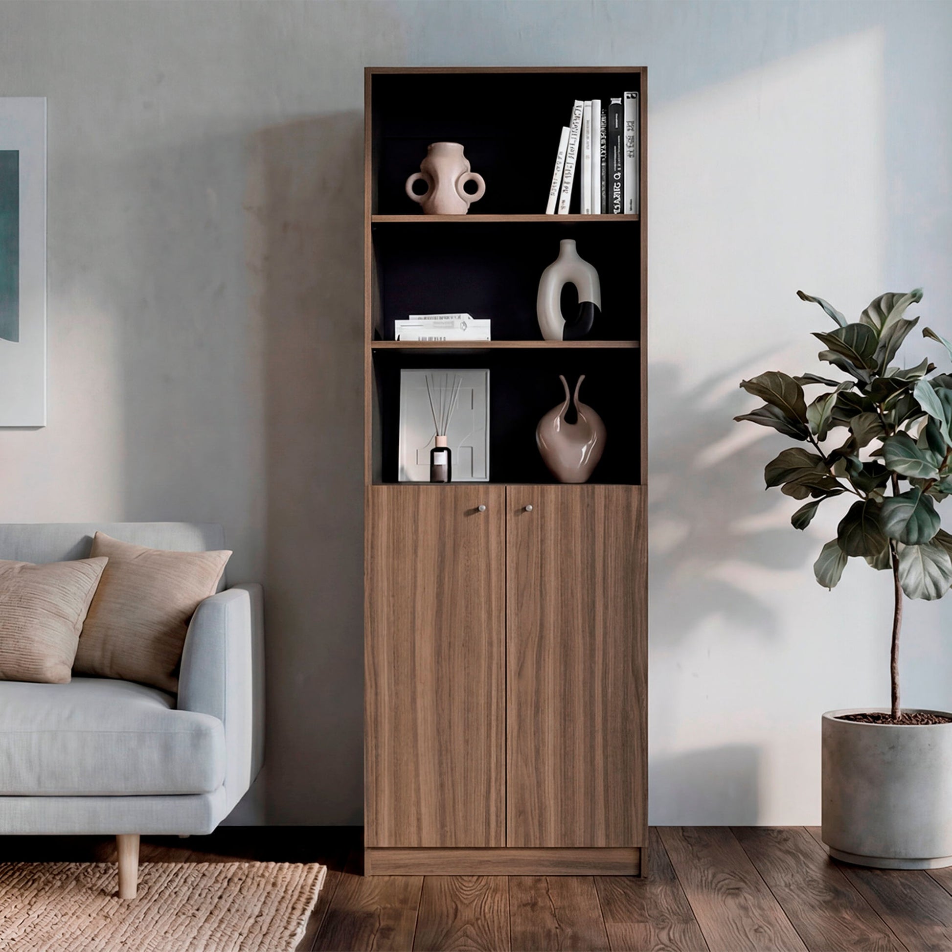 Estante Home E4 180X62X31 Rta Avellana