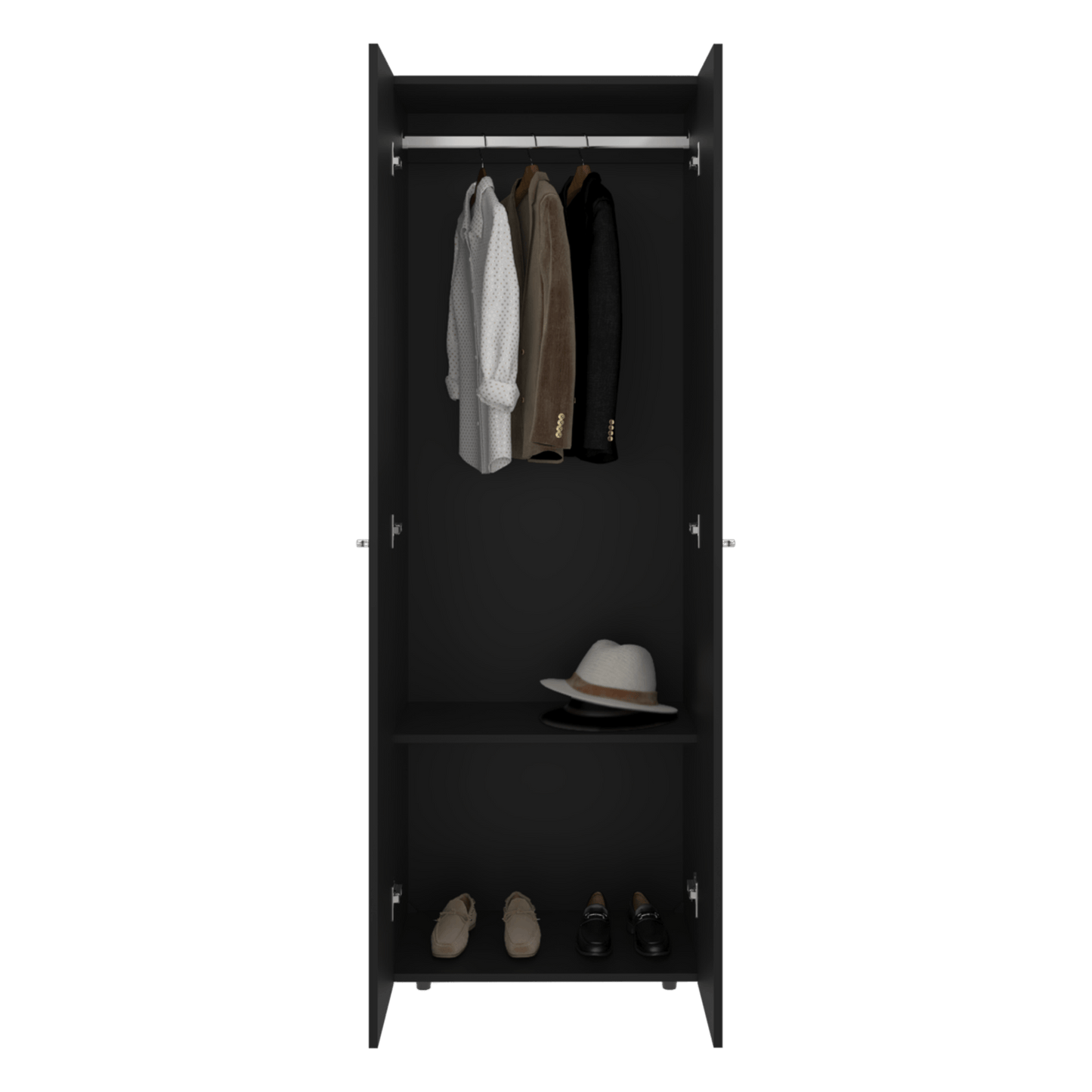 Closet 2 Puertas E1 Tuhogar 170X60X40 Rta Wengue N/A