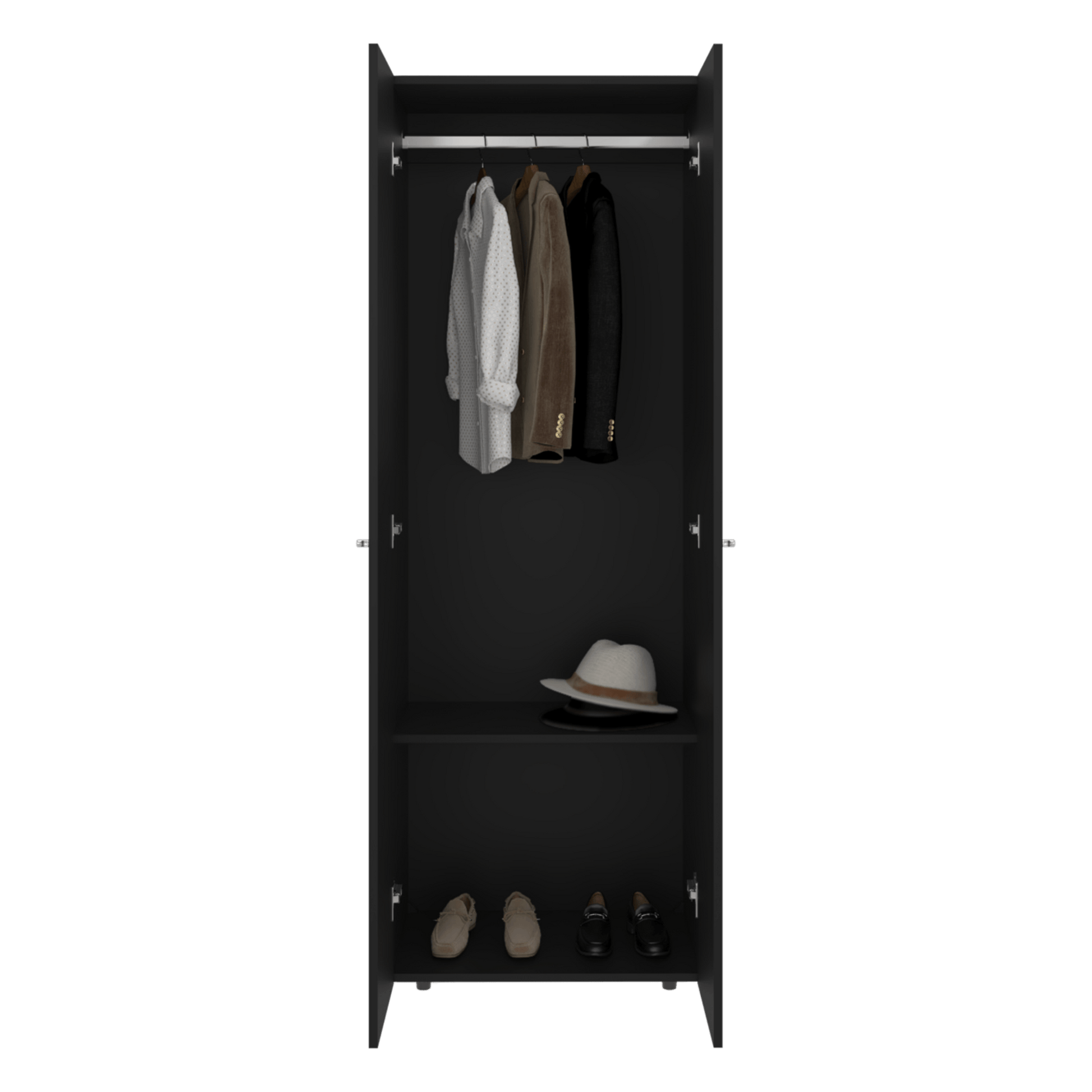 Closet 2 Puertas E1 Tuhogar 170X60X40 Rta Wengue N/A