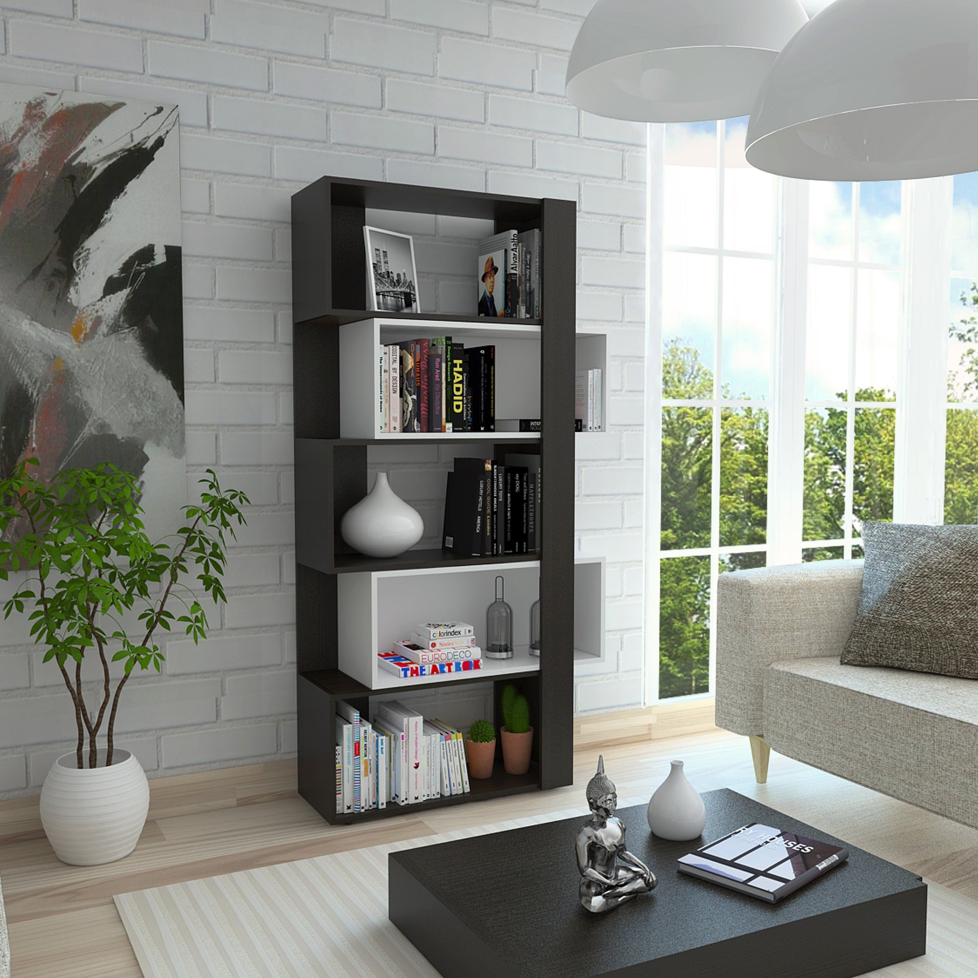 Biblioteca Beijing Rta Wengue + Blanco