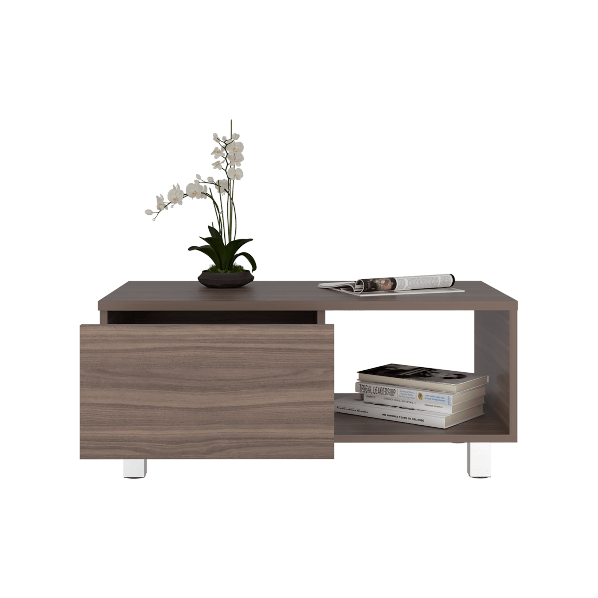 Mesa De Centro Torence 35X80X40 Rta Avellana Zf