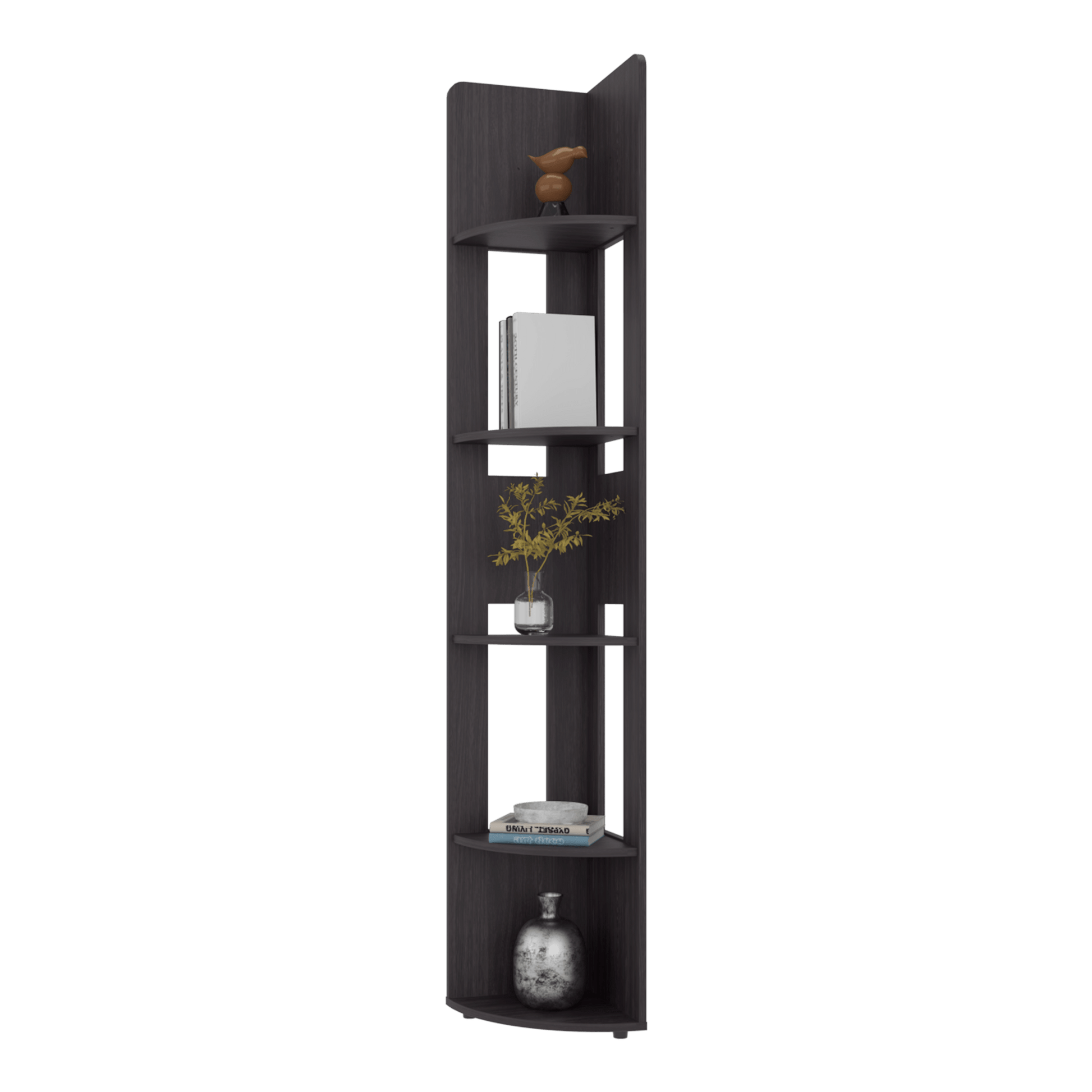 Estante Esquinero Home E-M7 180X30X30 Rta Wengue Zf