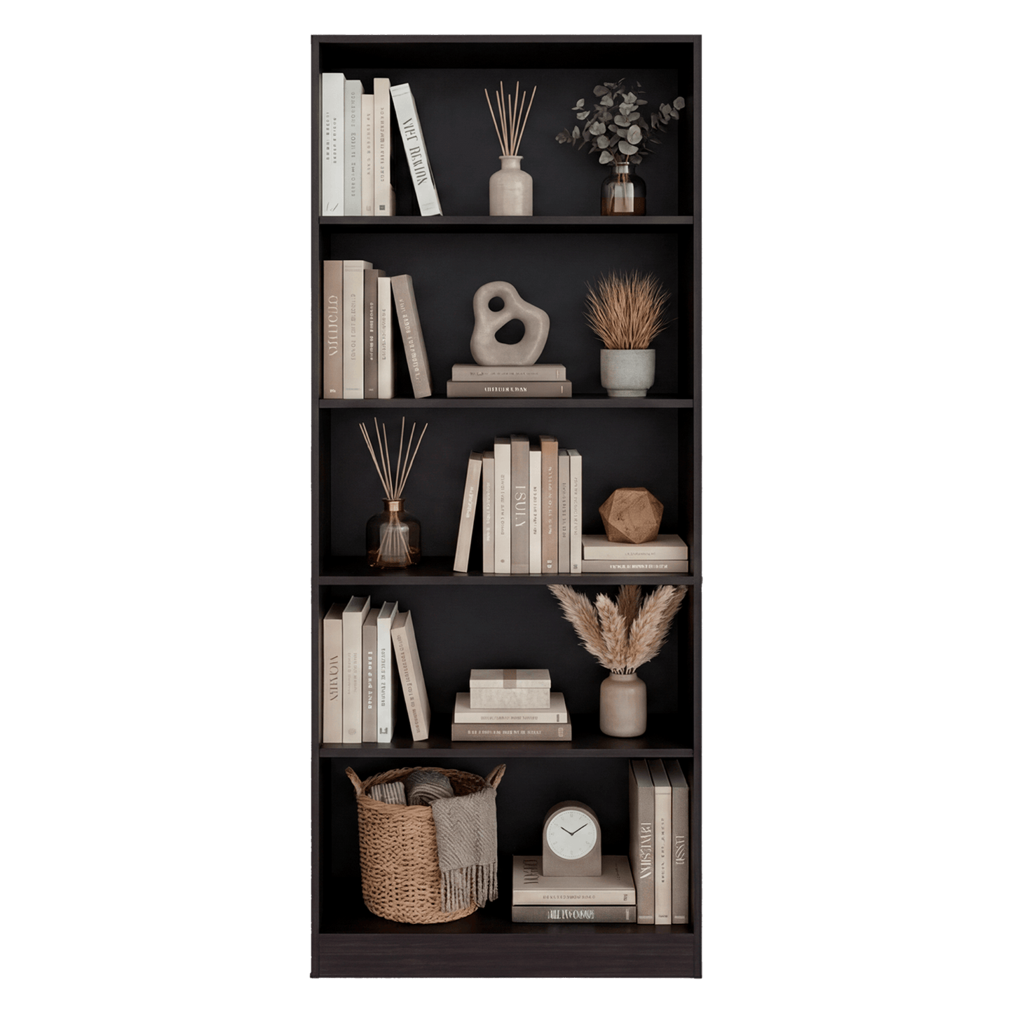 Biblioteca Básica 180X74X29 Rta Wengue Zf