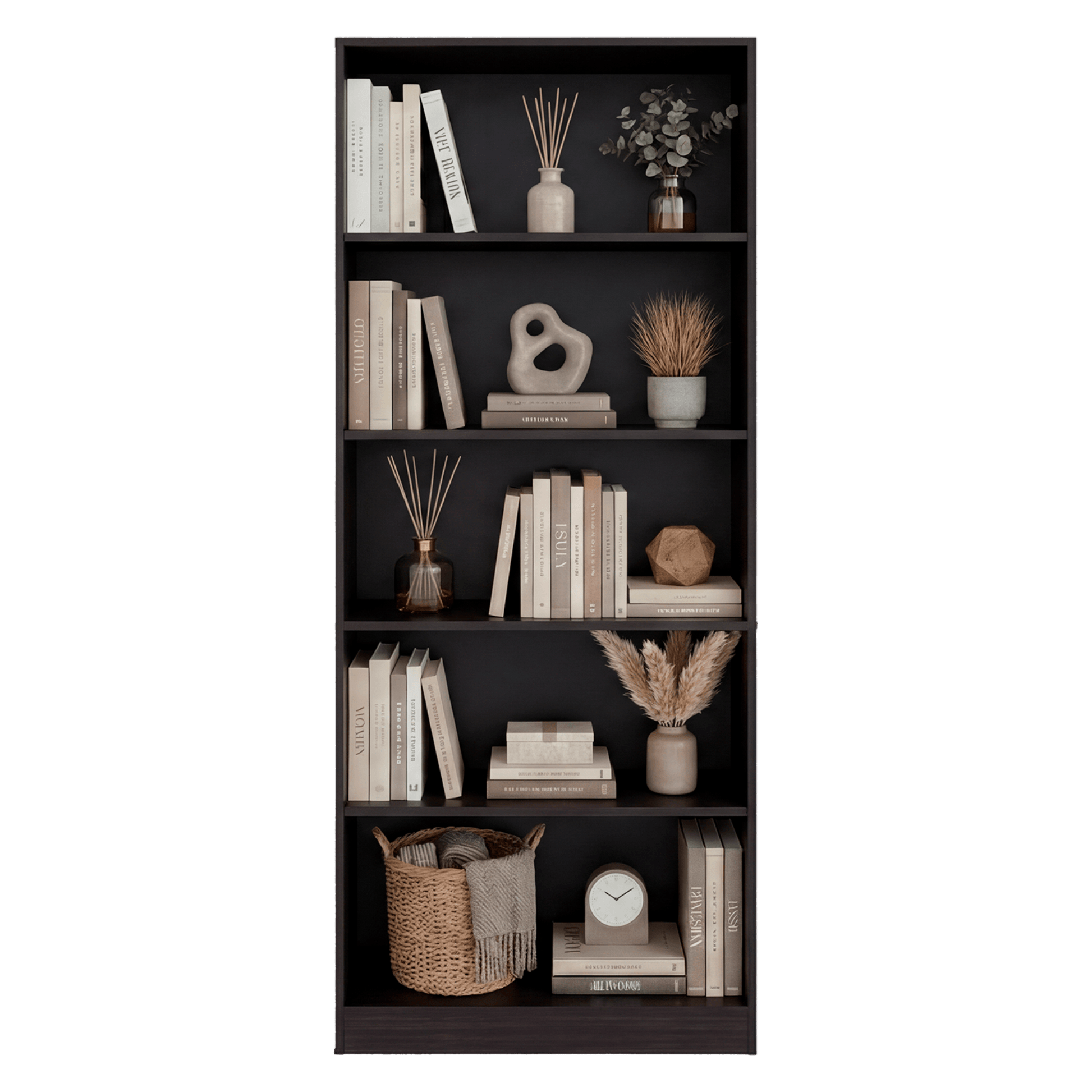 Biblioteca Básica 180X74X29 Rta Wengue Zf
