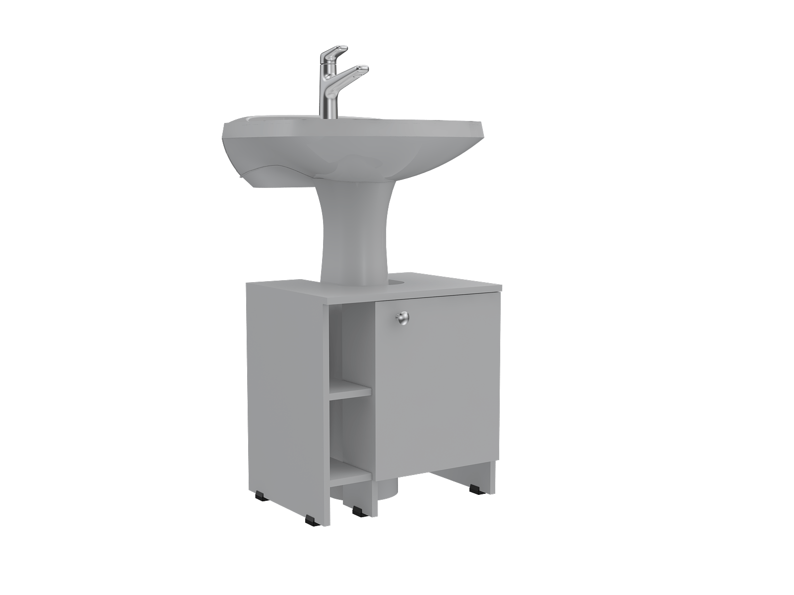 Mueble Basic Para Lavamanos Rta Blanco