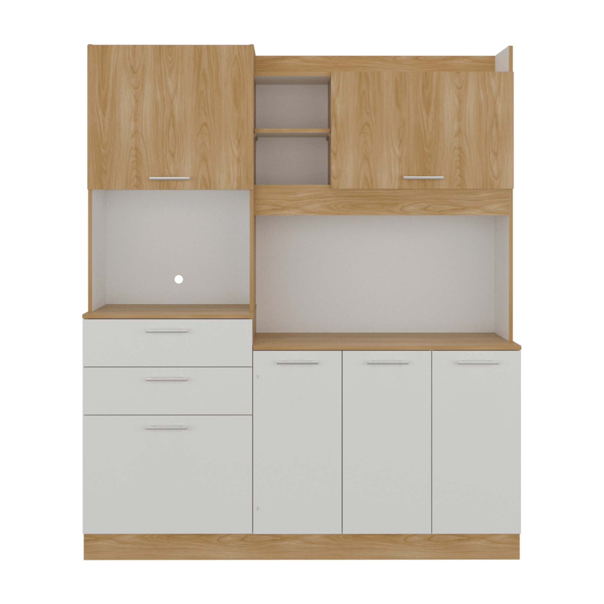 Alacena Cinnamon 190X160X40 Rta Fresno Eu Blanco