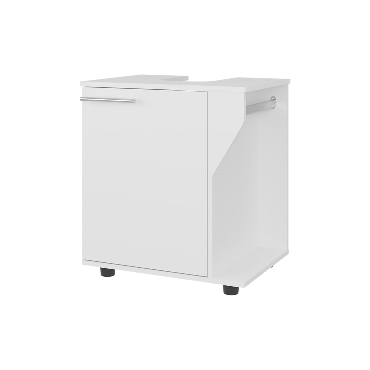 Mueble Lavamanos De Pedestal Phillips 62X56X41 Rta Blanco Zf