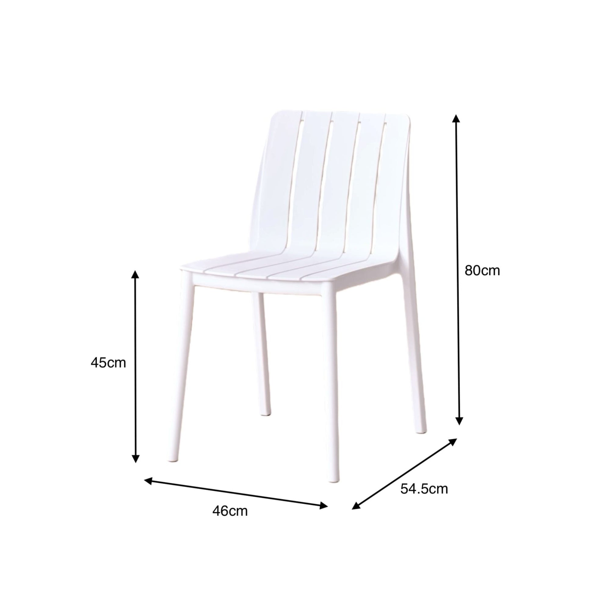 Silla Alice Espaldar 80X46X54 Rta Blanco