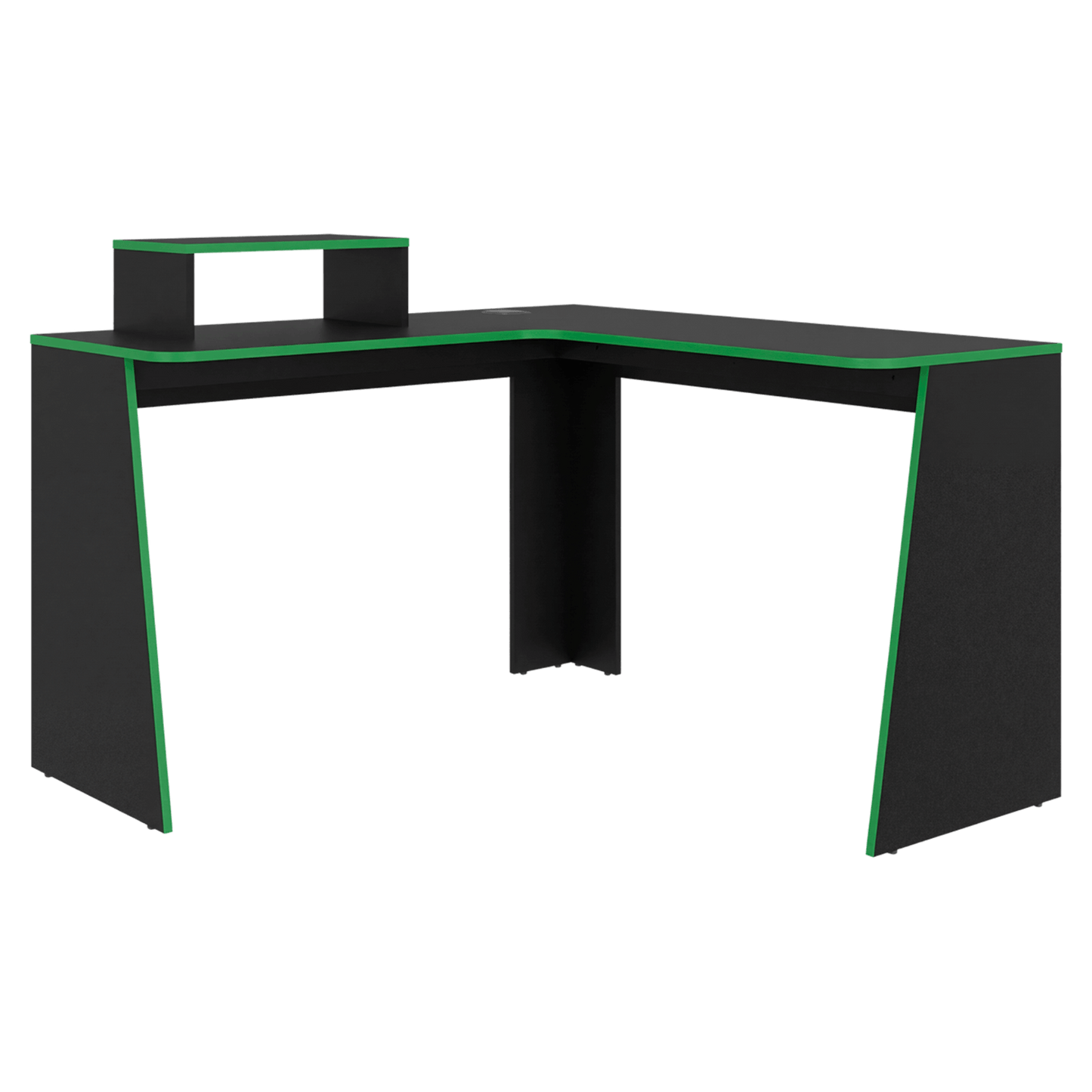 Escritorio En L Tokio 88X120X120 Rta Wengue Verde