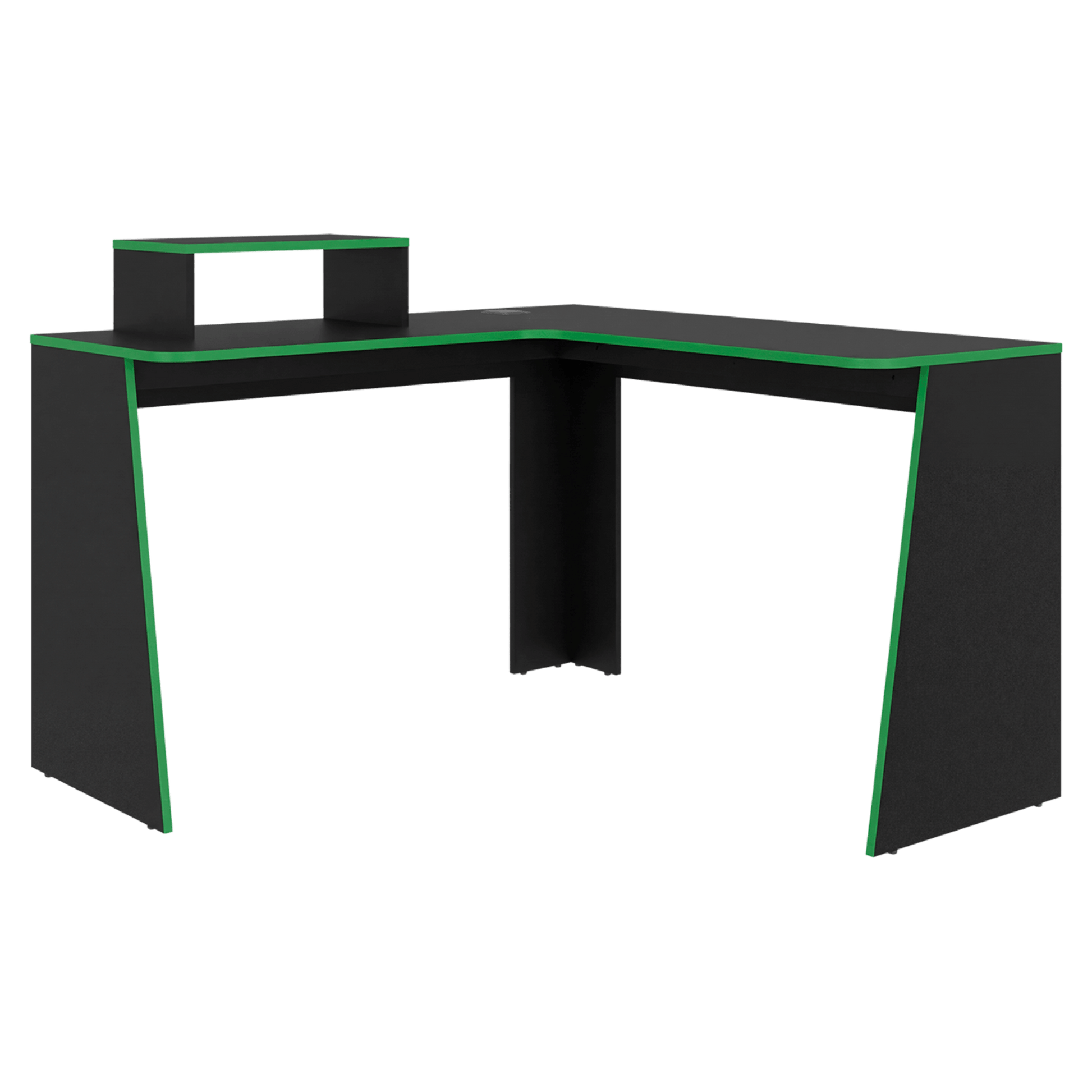 Escritorio En L Tokio 88X120X120 Rta Wengue Verde
