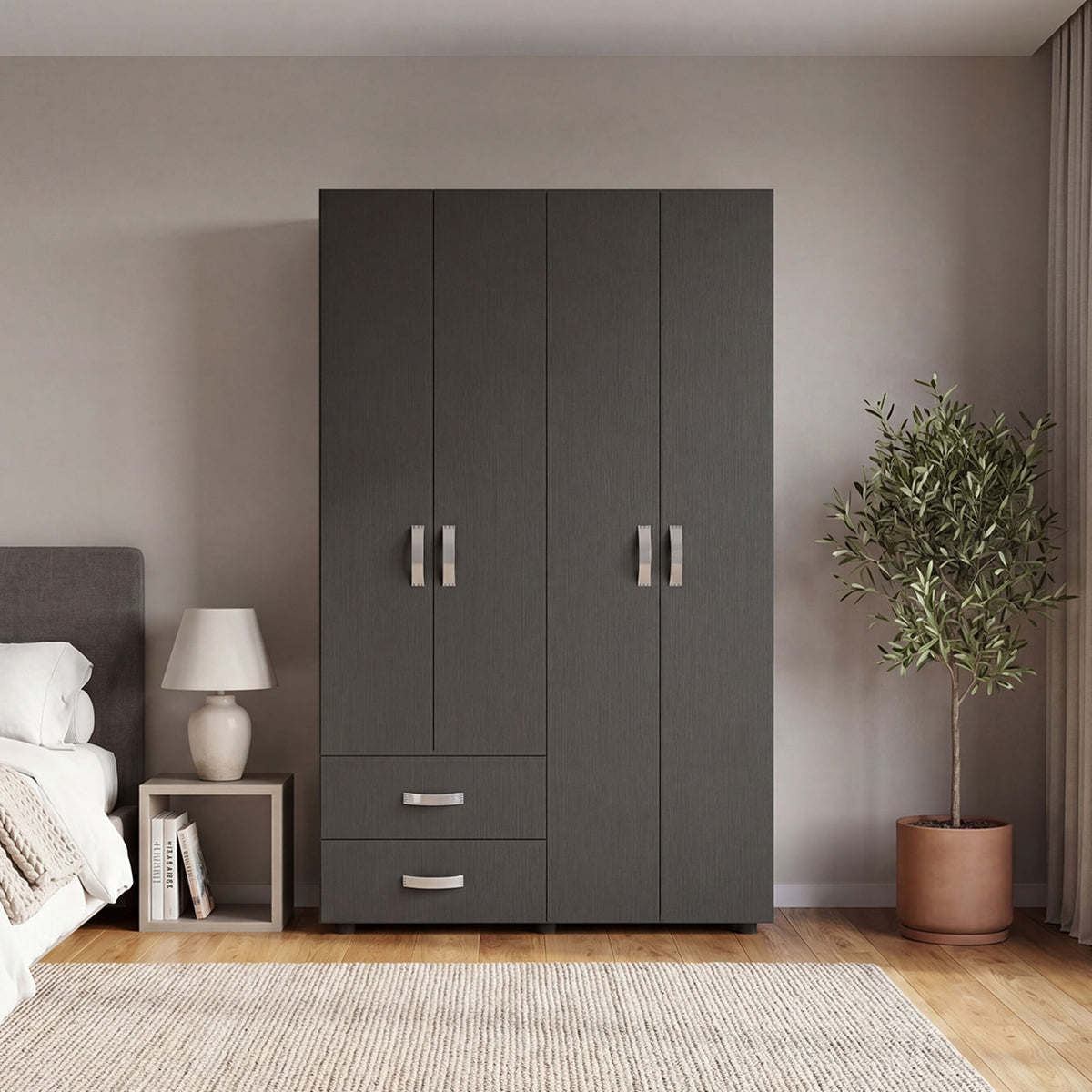 Closet Ankora 200X120X47 Rta Fresno Eu Wengue