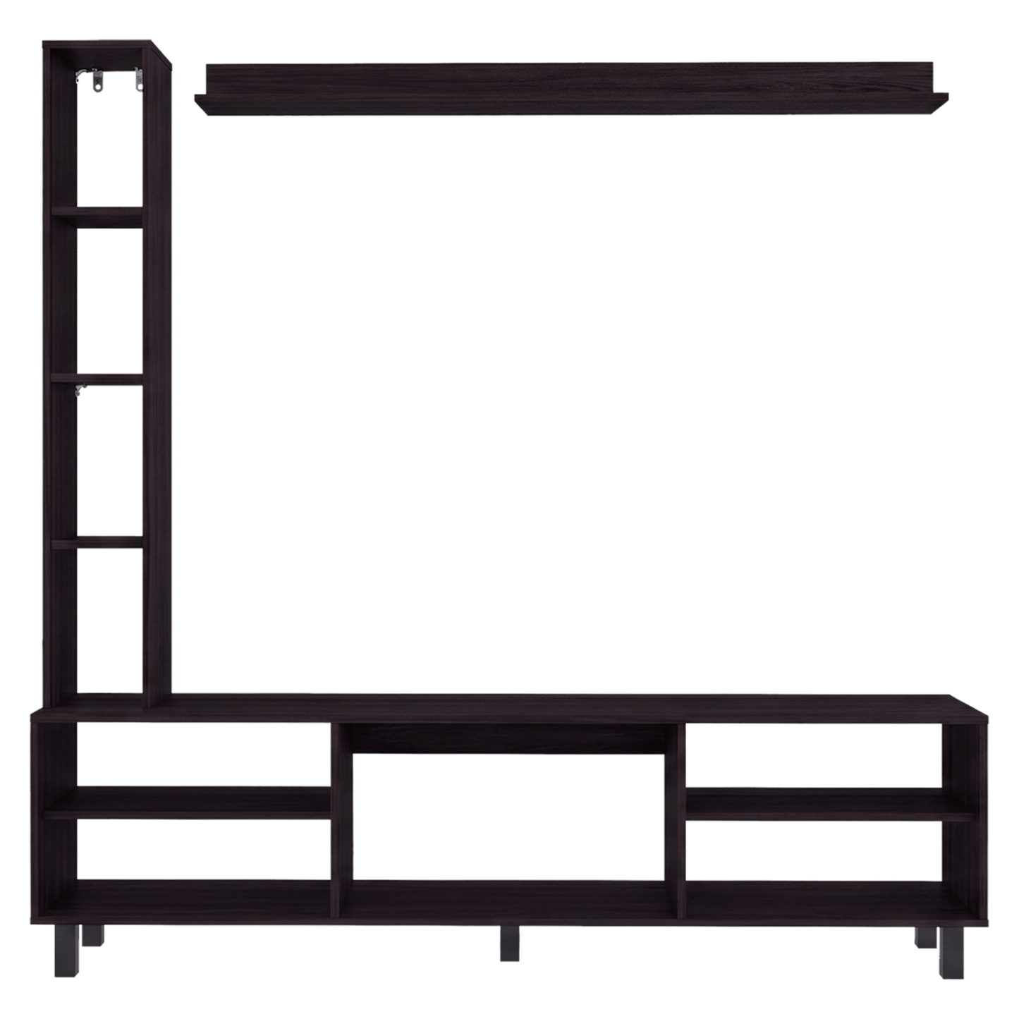 Centro De Entretenimiento 65" Scio 169X170X35 Rta Wengue Zf