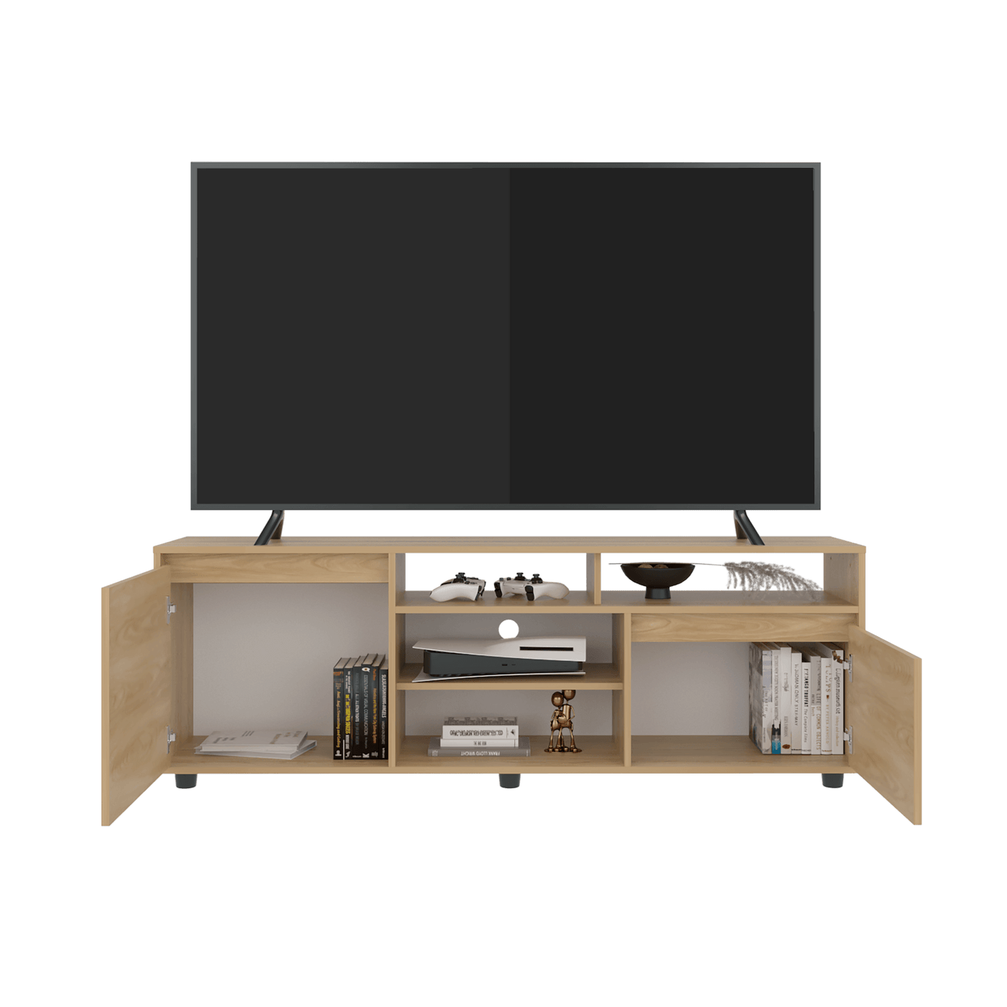 Rack Para Tv Pino 65" 55X160X35 Rta Fresno Europeo