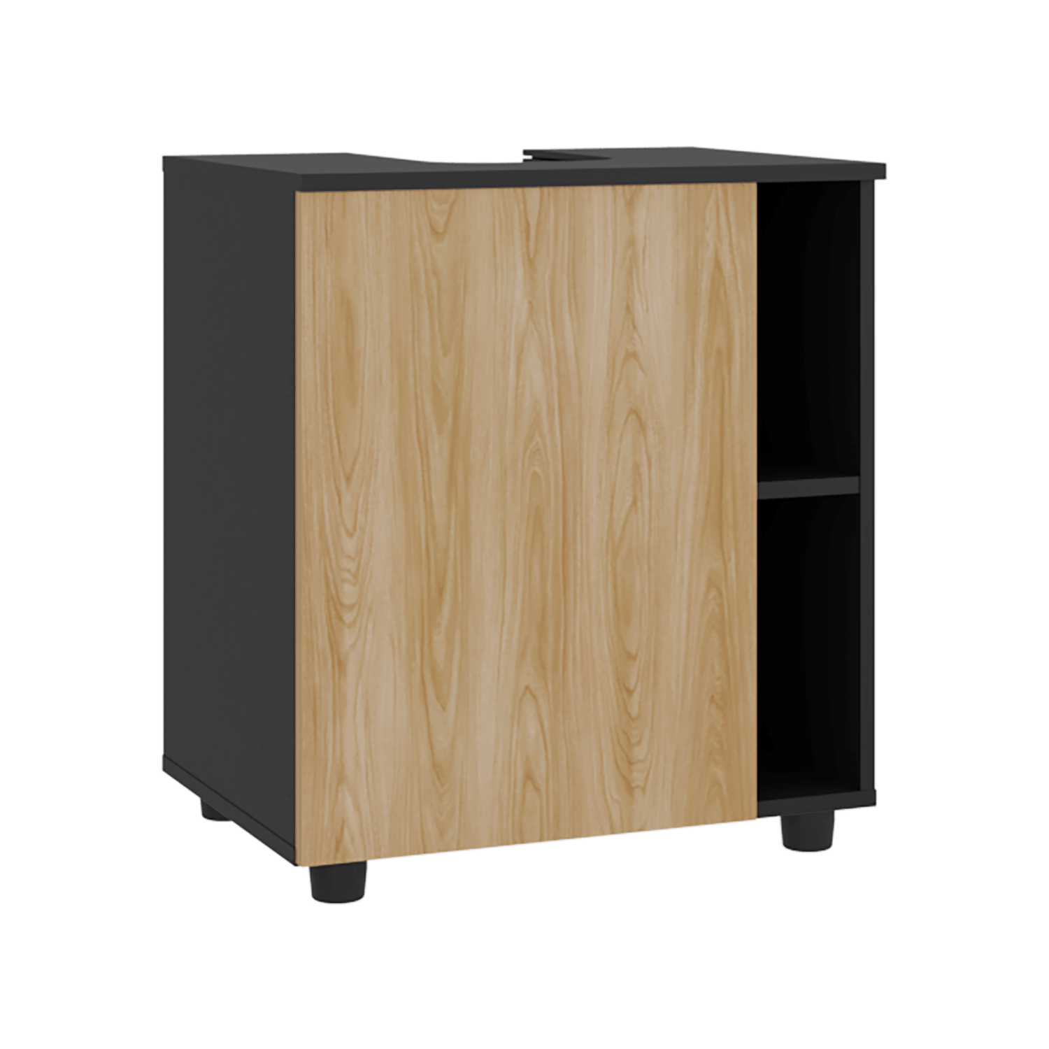 Mueble Para Lavamanos Pascuale 62X55X41 Rta Fresno Wengue