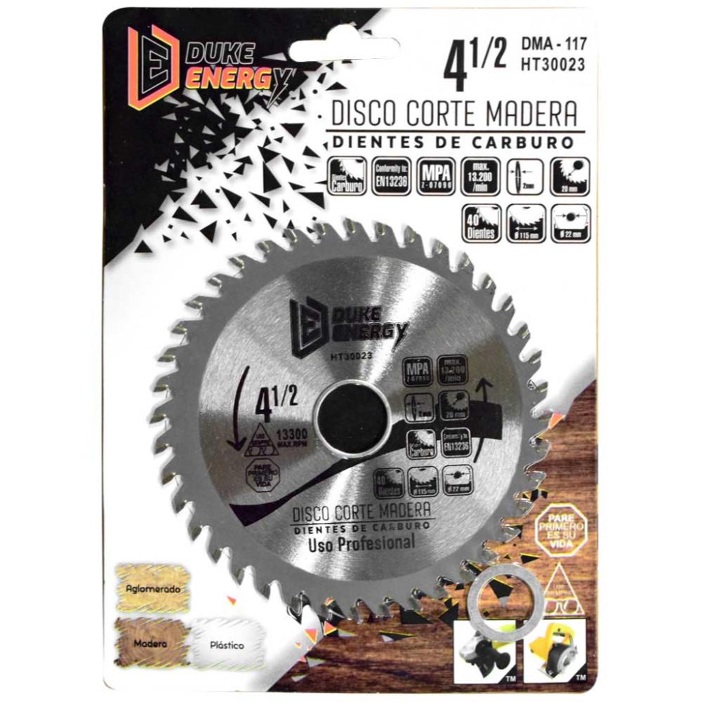 Disco Madera Duke Energy Profesional 4 12X40 Ht30023