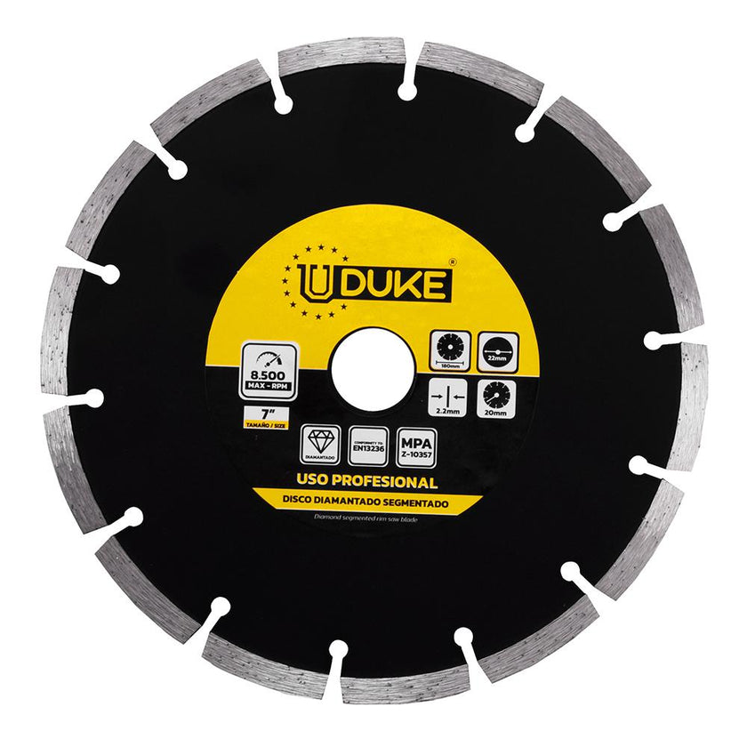 Disco Diamantado Segmentado Uduke 7 Ddug180 Ht30028