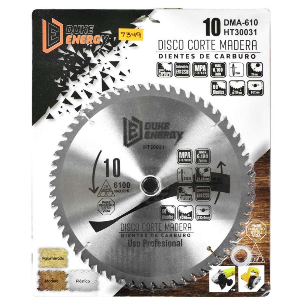 Disco Madera Duke Energy Profesional 10X60 Dma610 Ht30031