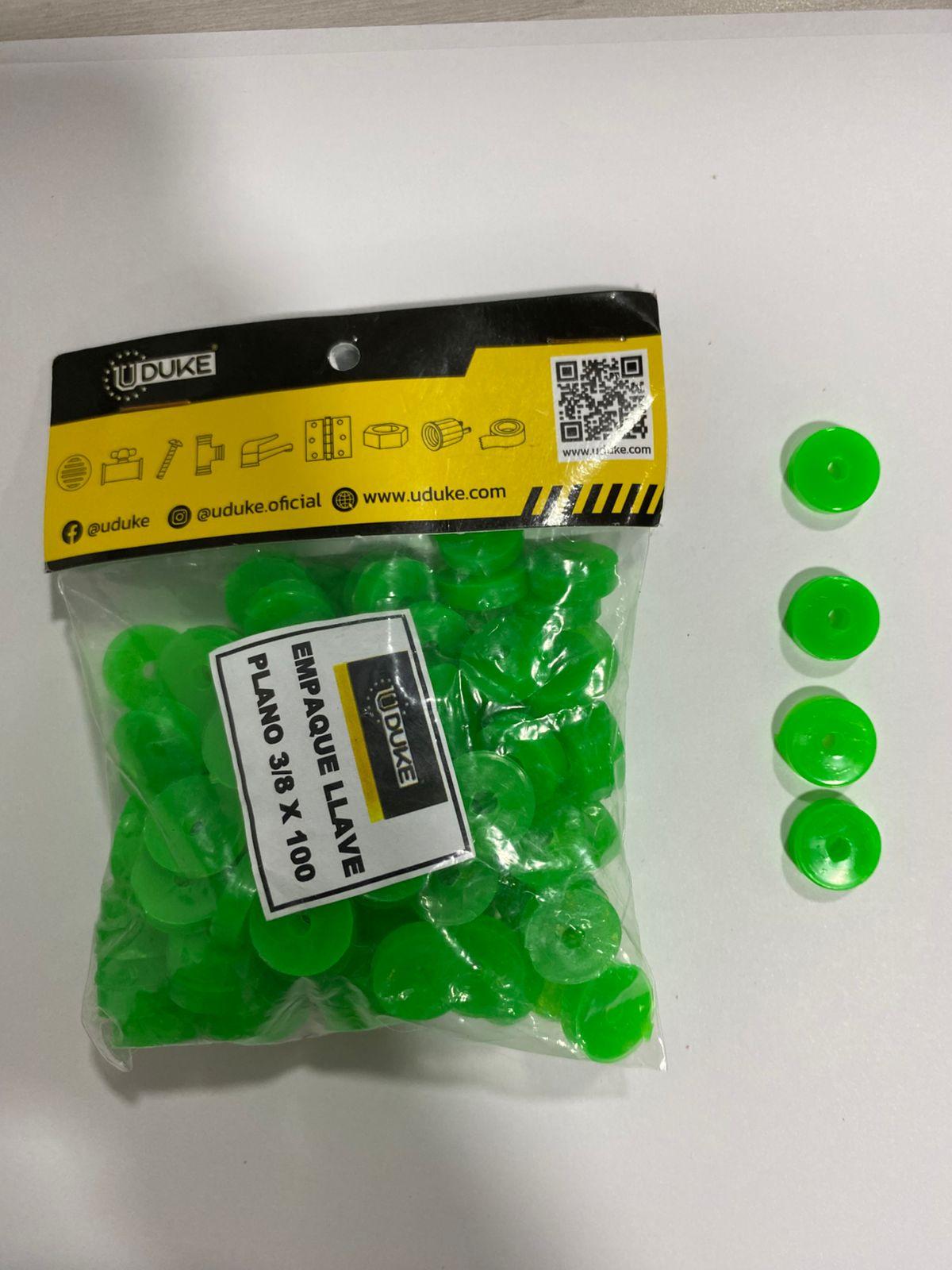 Empaque Economico Grifo Siliconado Verde Bolsa X 100 Precio X Bolsa