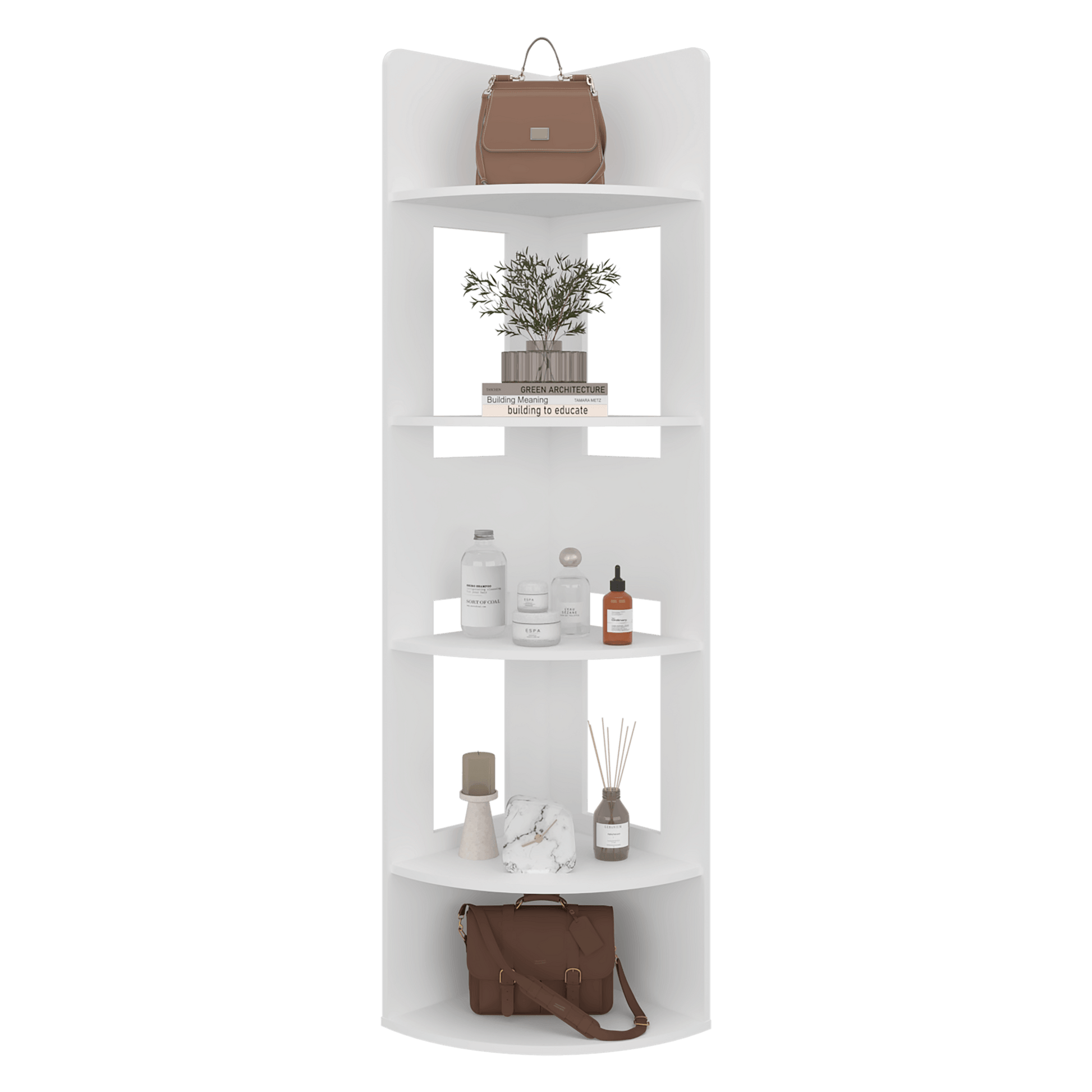 Biblioteca Esquinera Home Dreams 170X40X40 Rta Blanco Mqz Zf