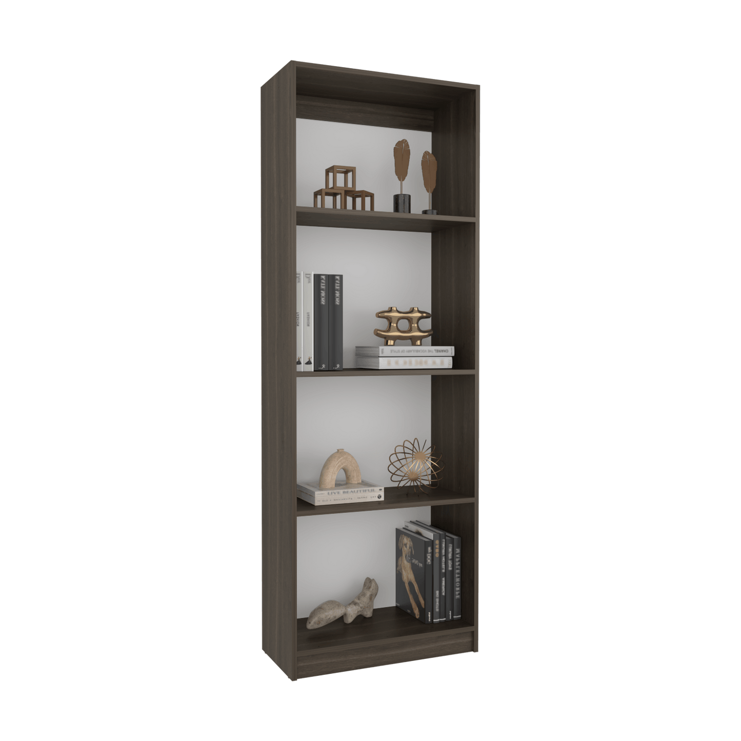 Estante Home E1 4 Espacios 180X62X29 Rta Milan Blanco