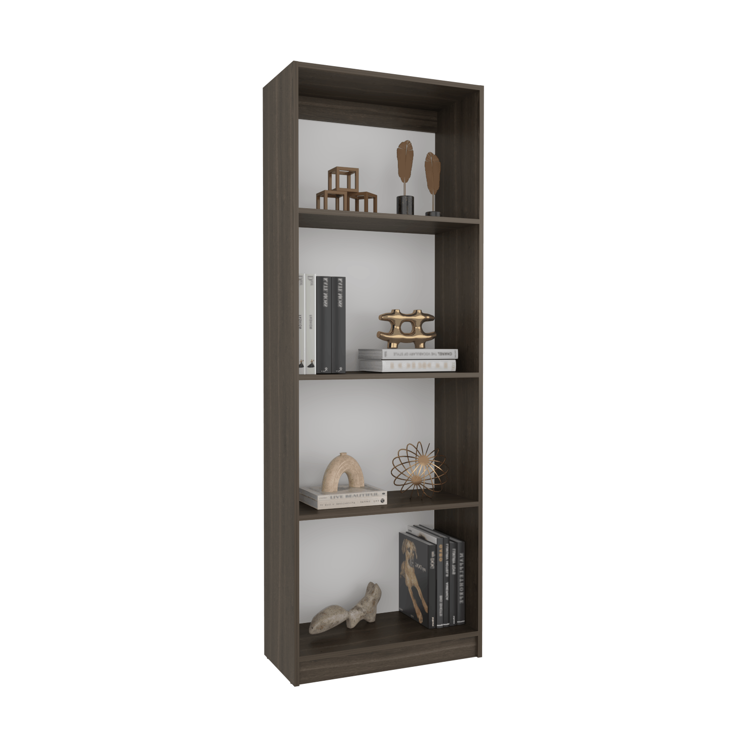 Estante Home E1 4 Espacios 180X62X29 Rta Milan Blanco