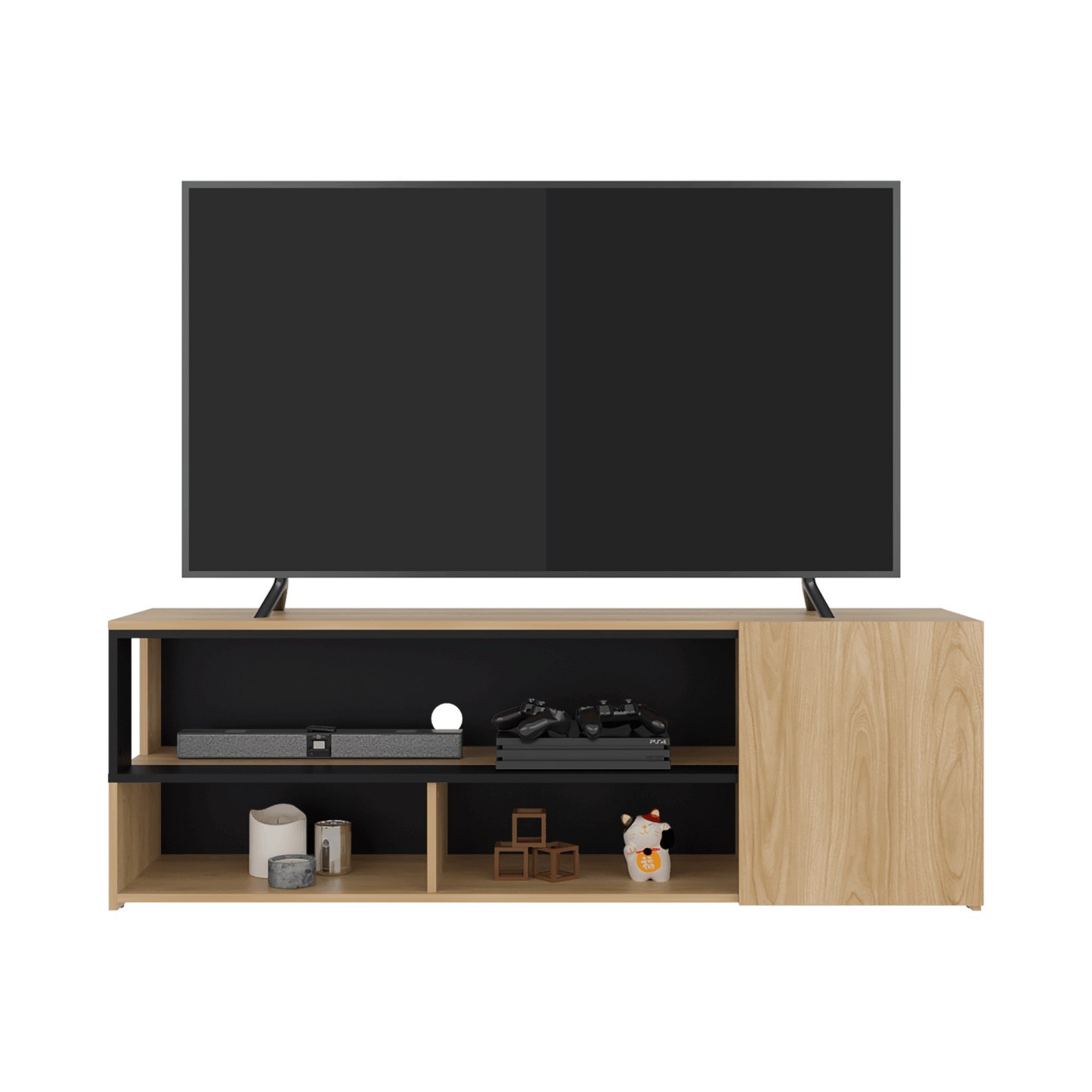 Rack De Tv Noland 50X151X35 Rta Fresno Eu Wengue