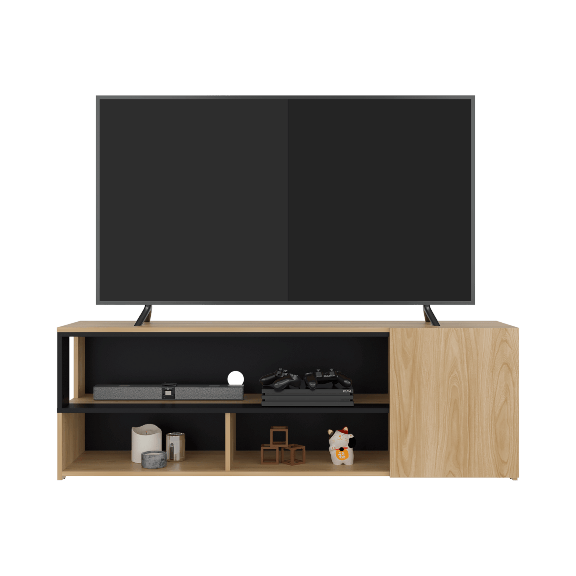 Rack De Tv Noland 50X151X35 Rta Fresno Eu Wengue