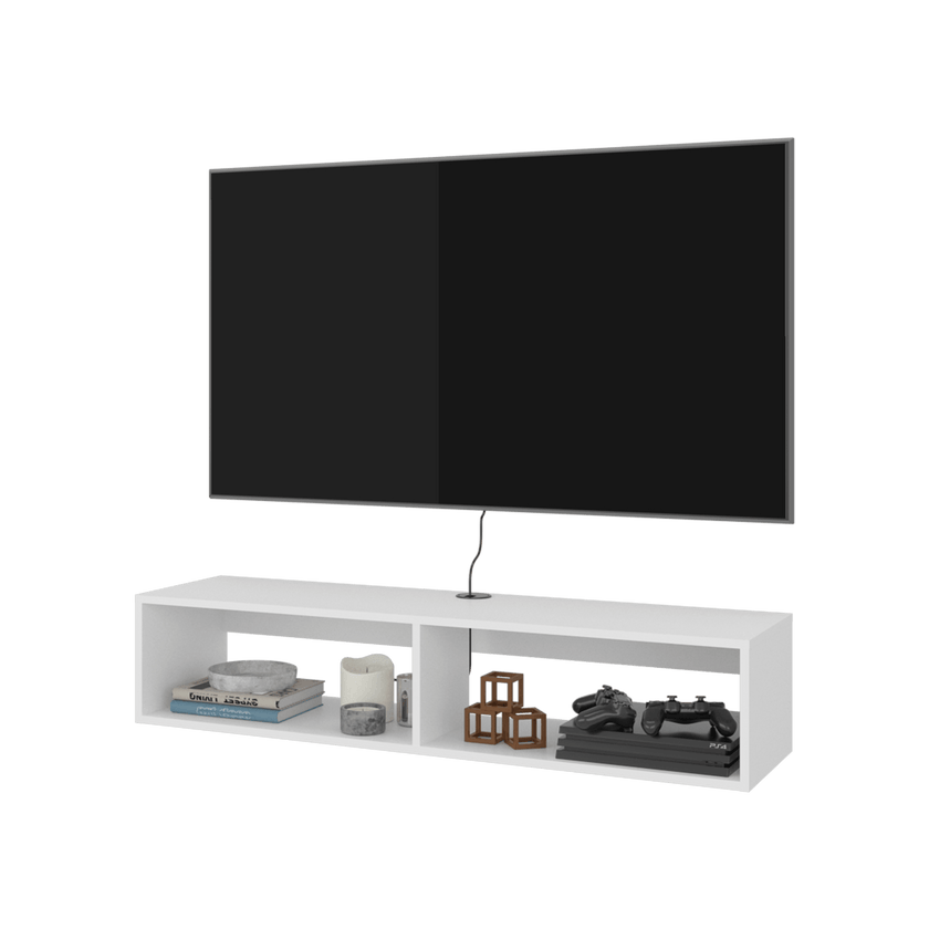 Rack Tv Rockwood 25X121X32 Rta Blanco Zf
