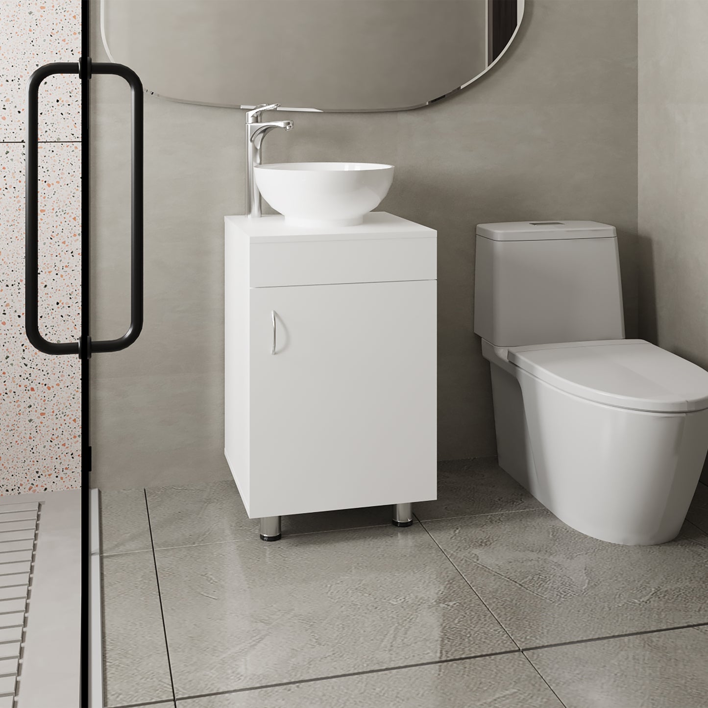 Mueble De Baño Tacna 72X45X45 Rta Blanco Mqz Zf
