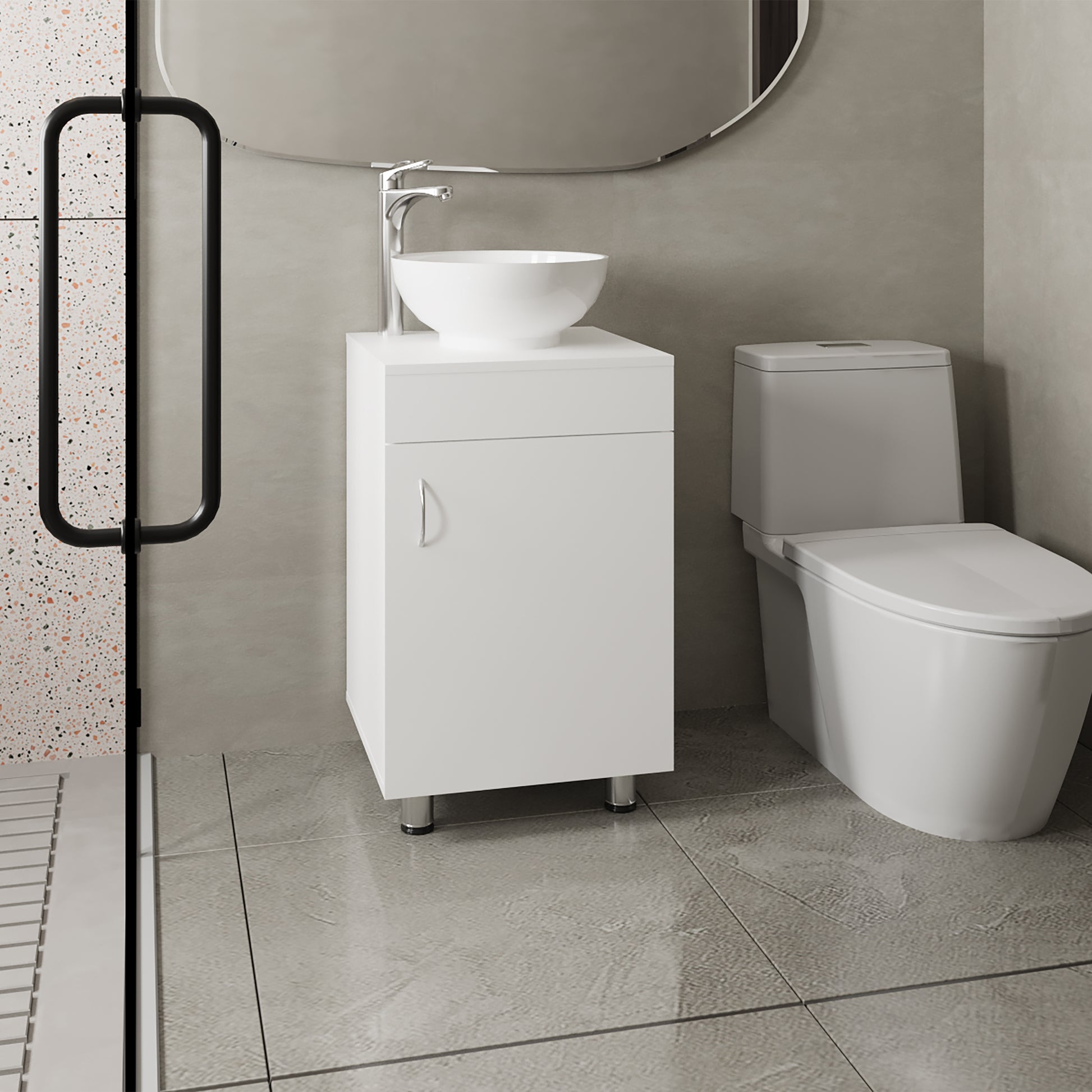 Mueble De Baño Tacna 72X45X45 Rta Blanco Mqz Zf