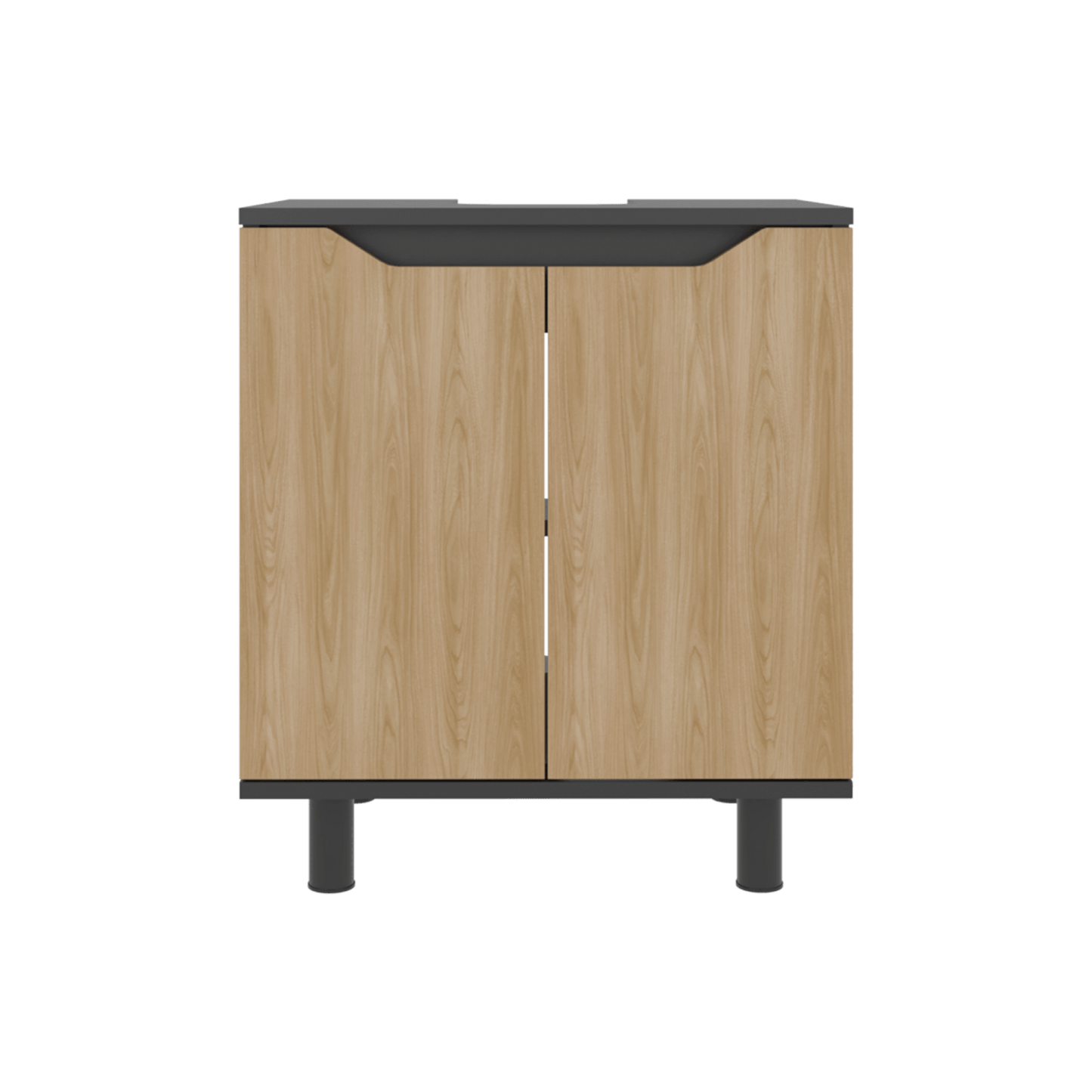 Mueble Lavamos De Pedestal Marlo 63X55X41 Rta Wengue Fresno